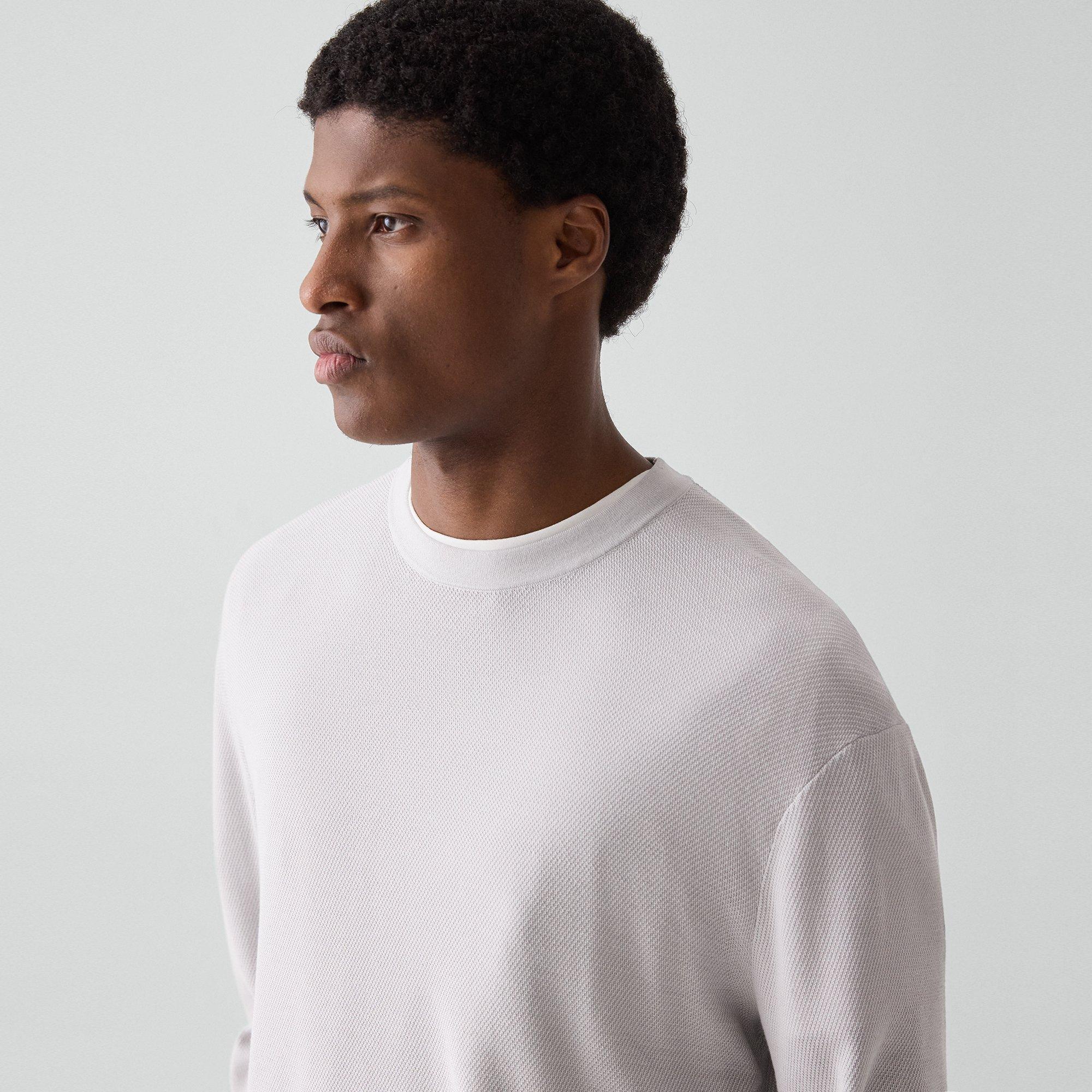 Crewneck Sweatshirt in Silk-Cotton