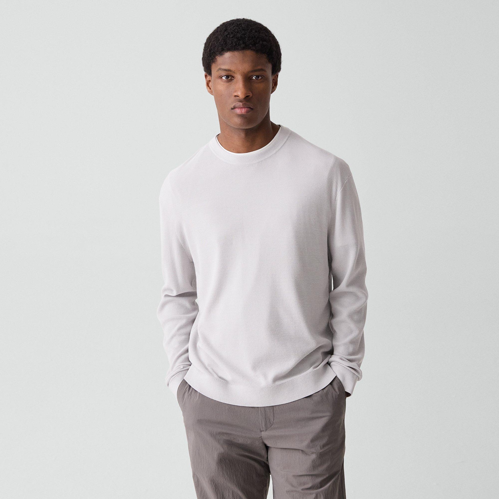 Crewneck Sweatshirt in Silk-Cotton