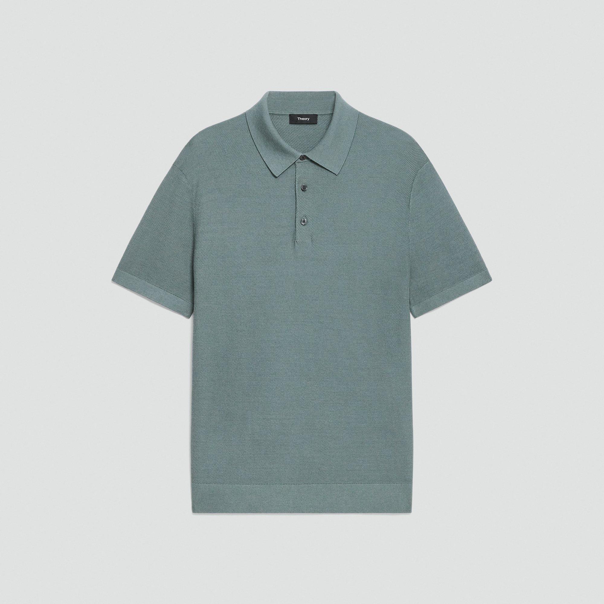 Polo Shirt in Silk-Cotton