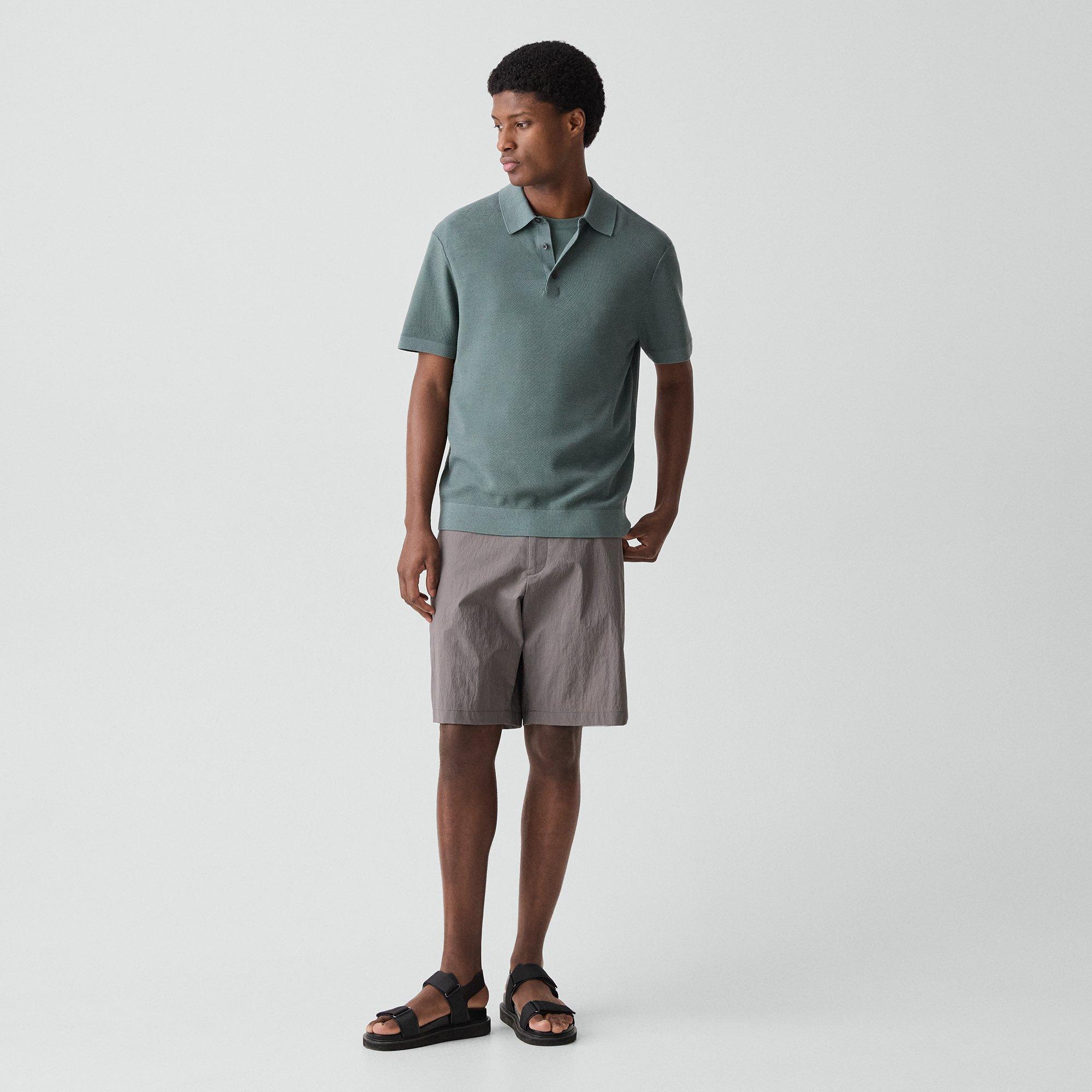 Polo Shirt in Silk-Cotton