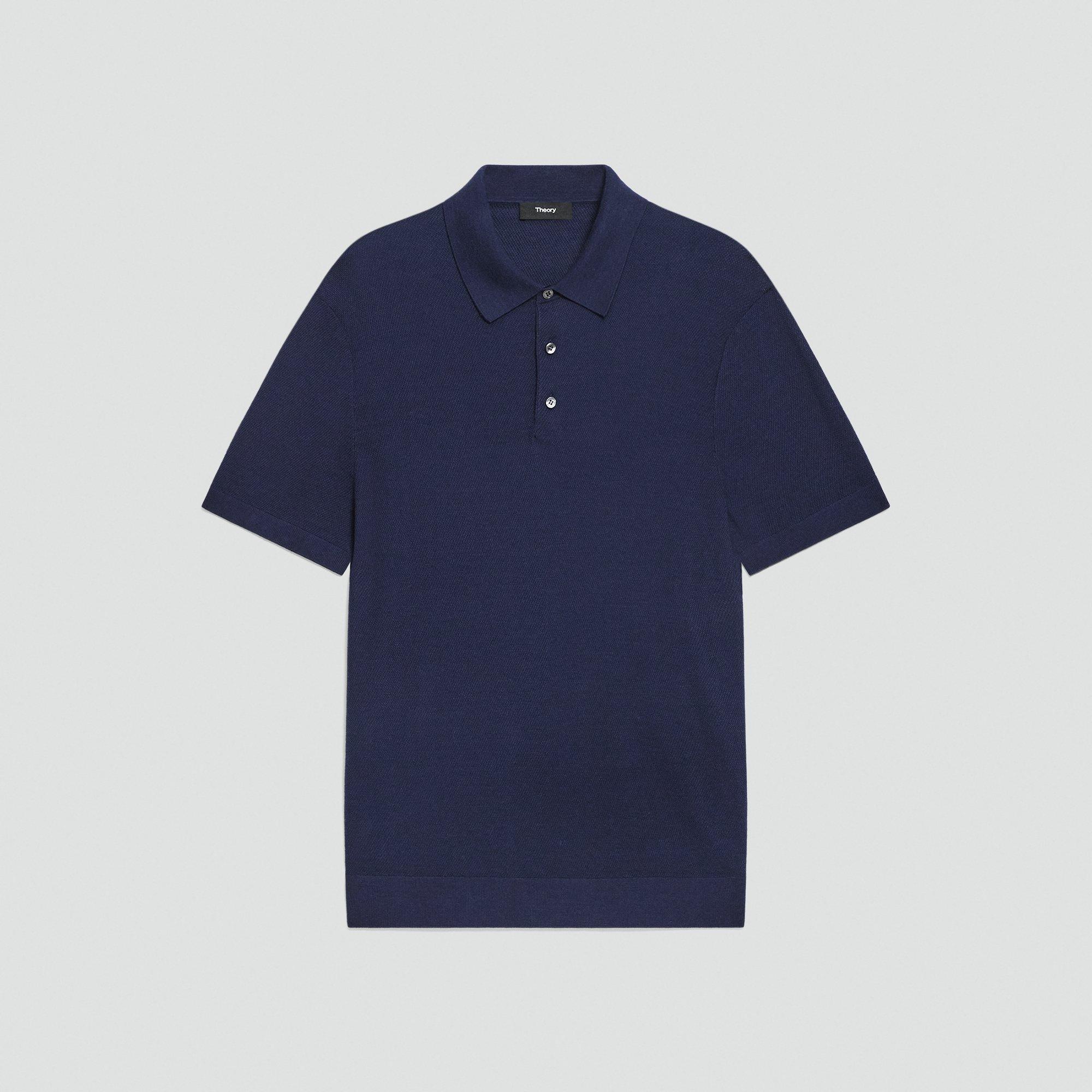 Polo Shirt in Silk-Cotton