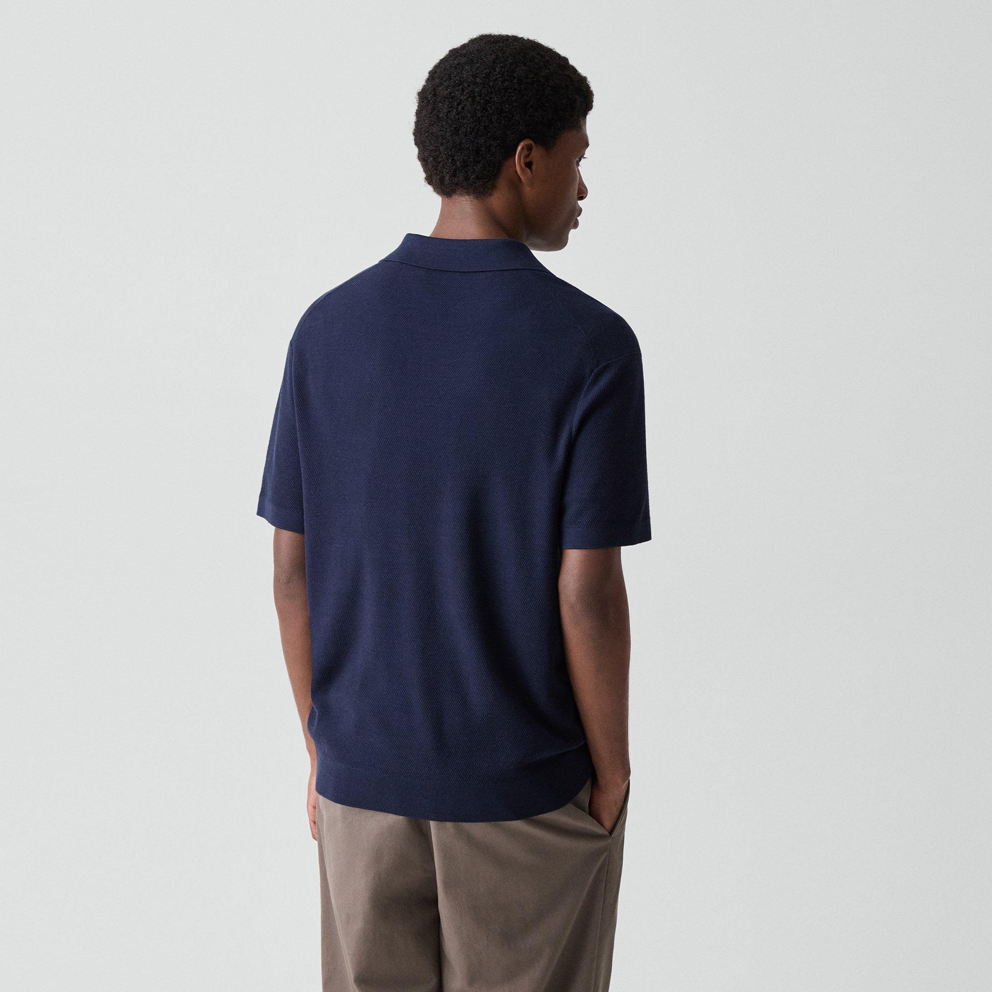 Polo Shirt in Silk-Cotton