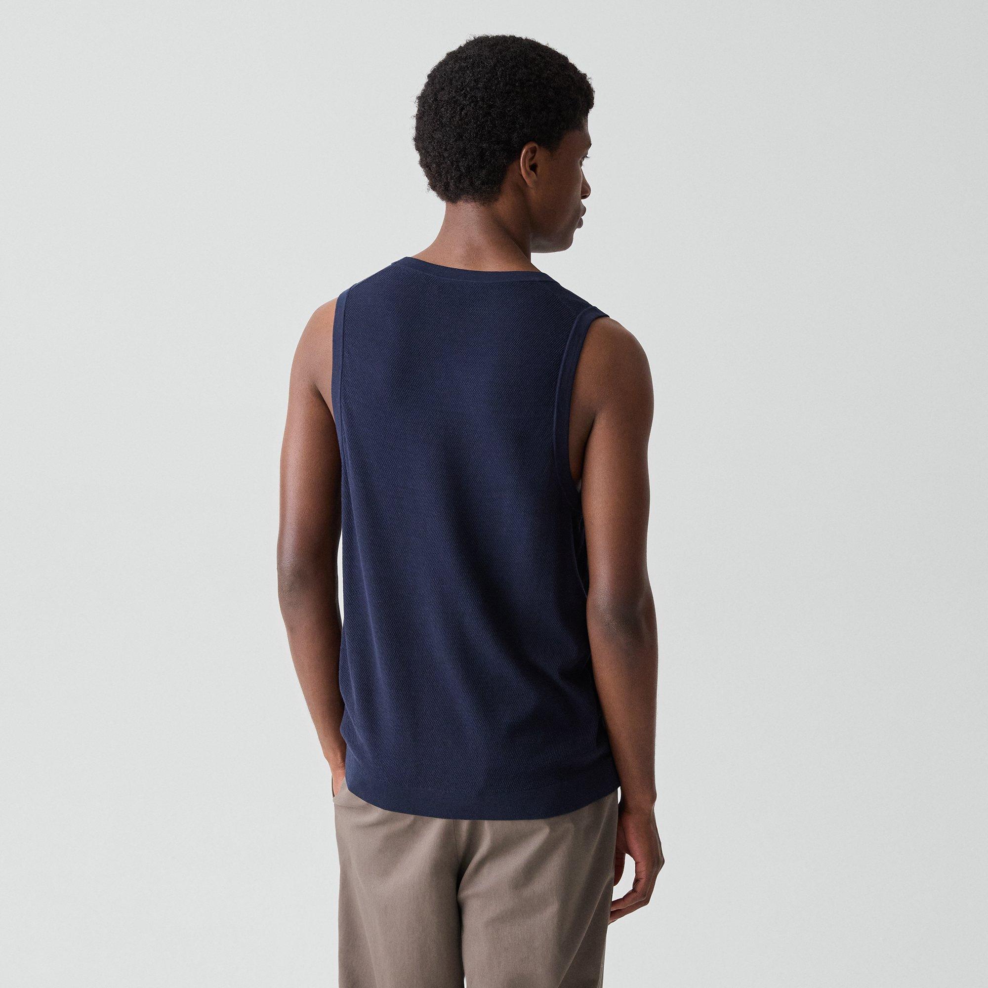 Textured Tank Top in Silk-Cotton