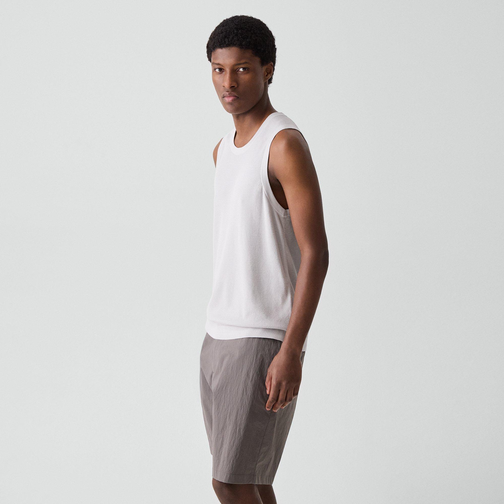 Textured Tank Top in Silk-Cotton