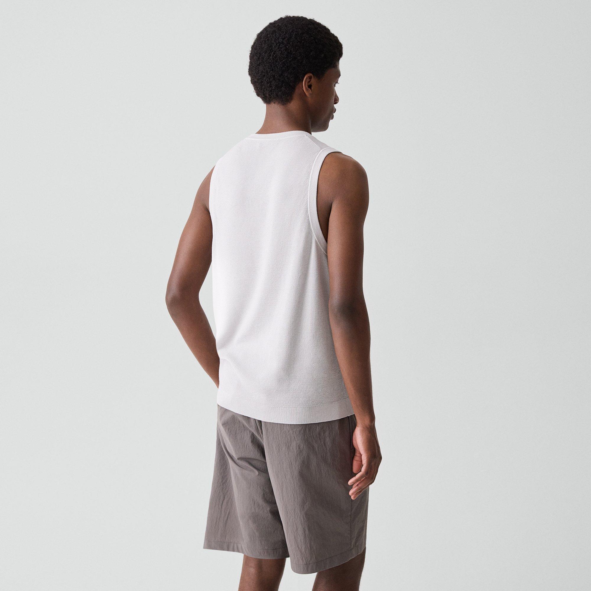 Textured Tank Top in Silk-Cotton