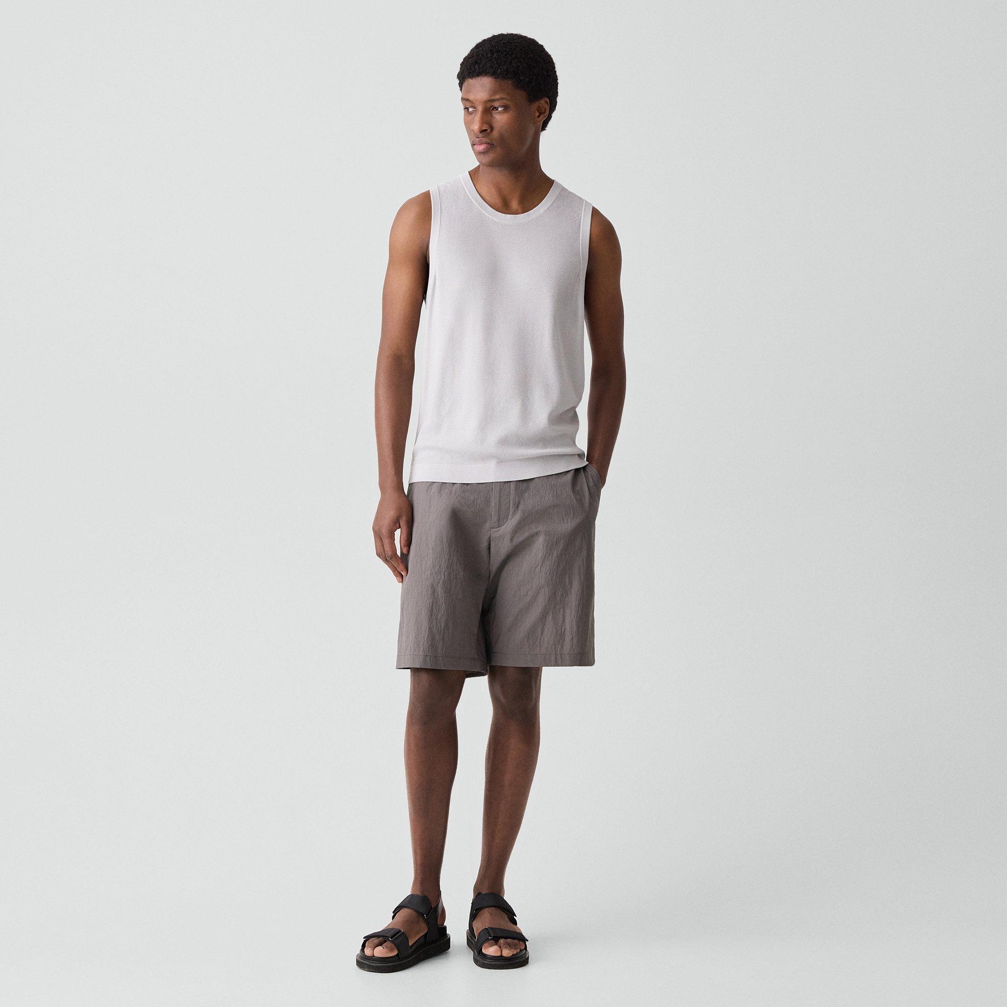 Textured Tank Top in Silk-Cotton