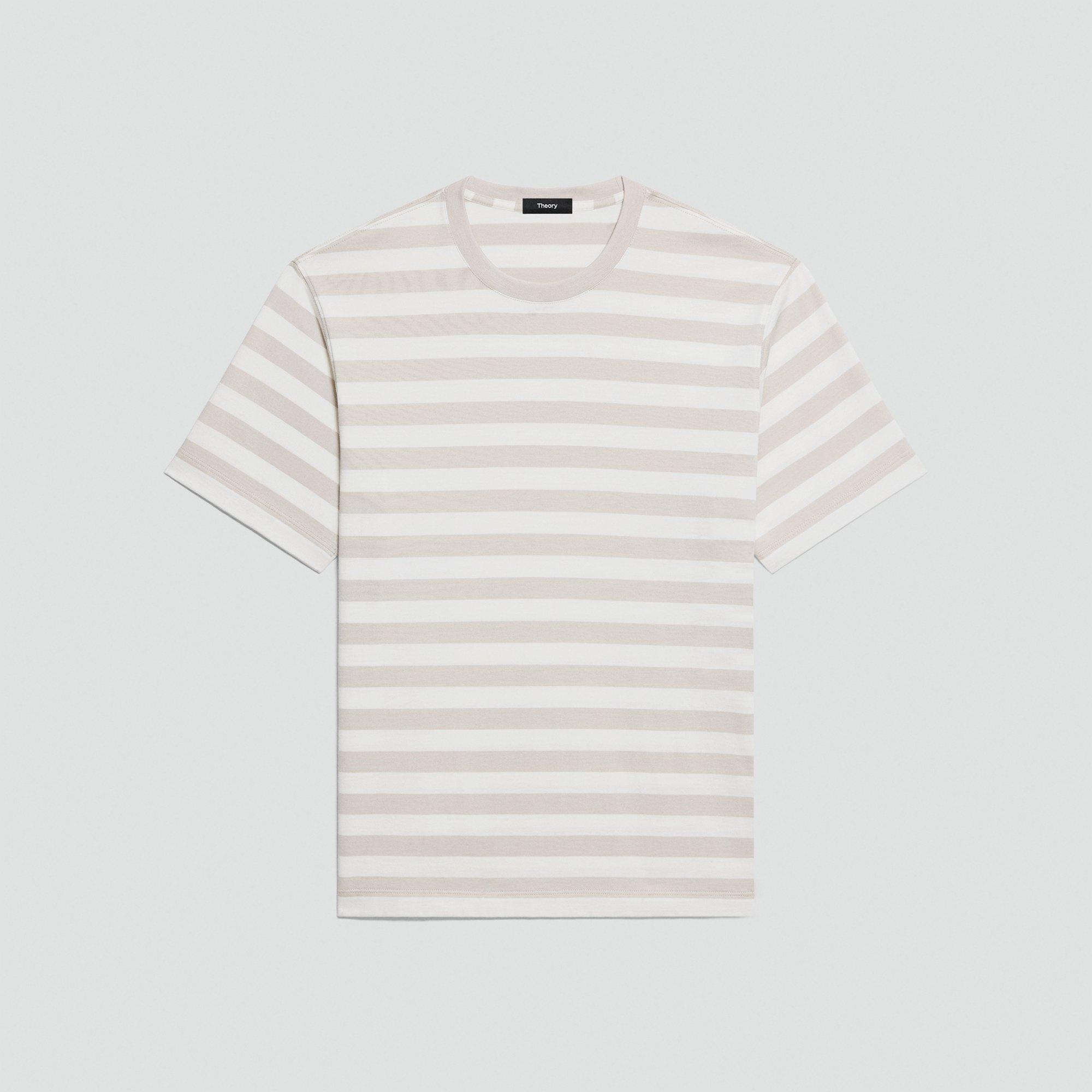 Relaxed Tee in Striped Cotton