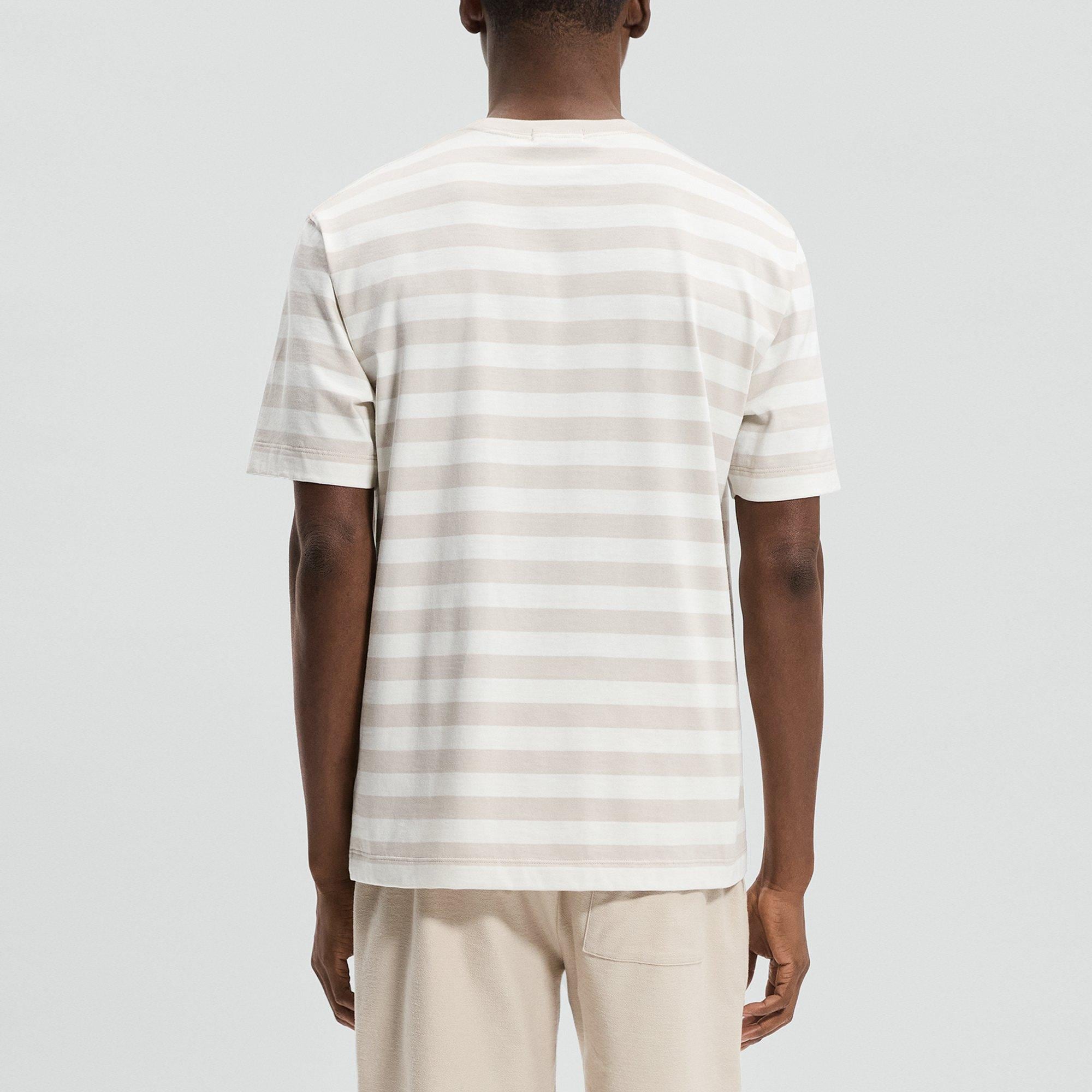 Relaxed Tee in Striped Cotton