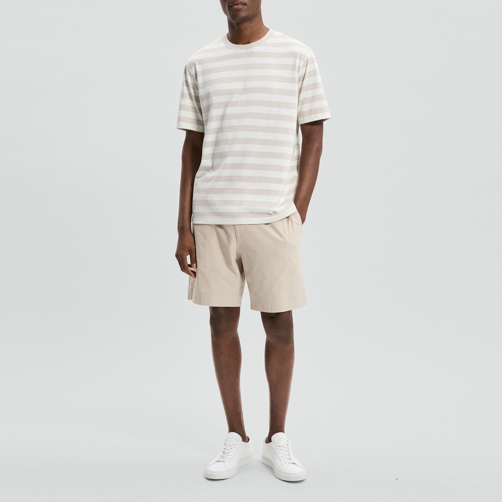 Relaxed Tee in Striped Cotton