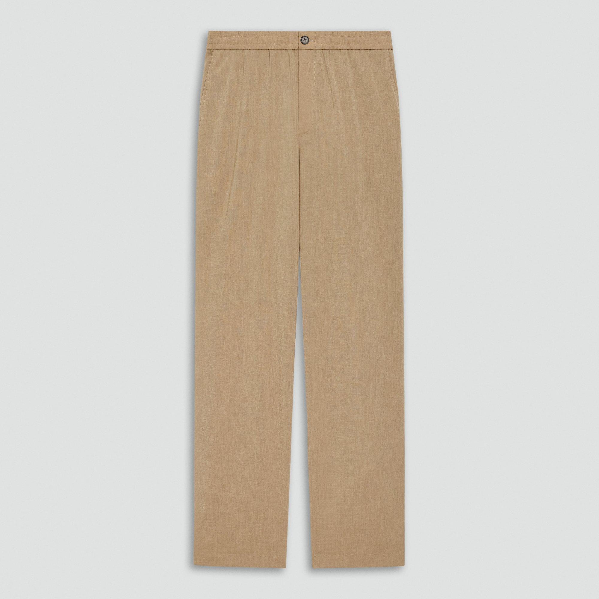 Straight Drawstring Pant in Performance Suiting