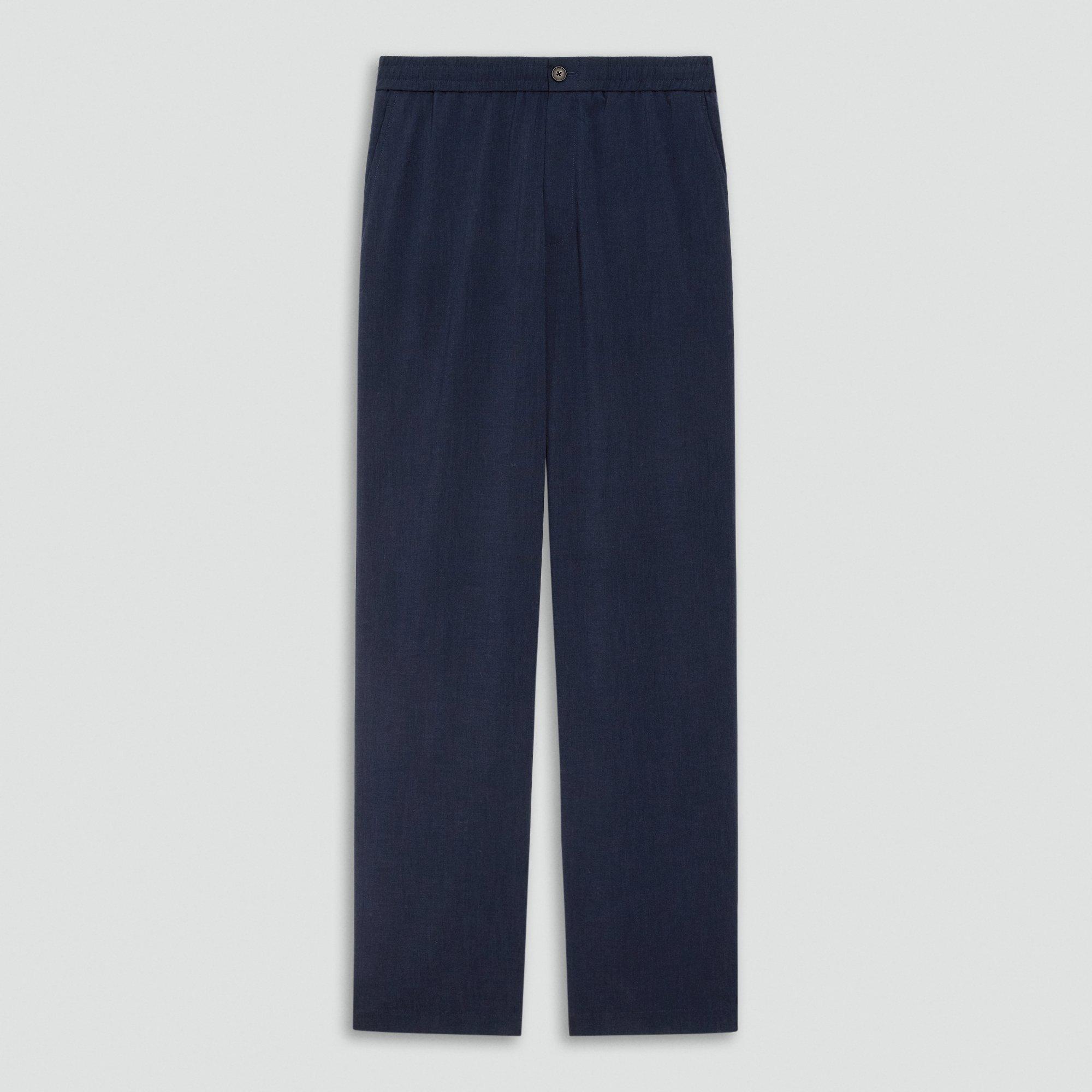 Straight Drawstring Pant in Performance Suiting