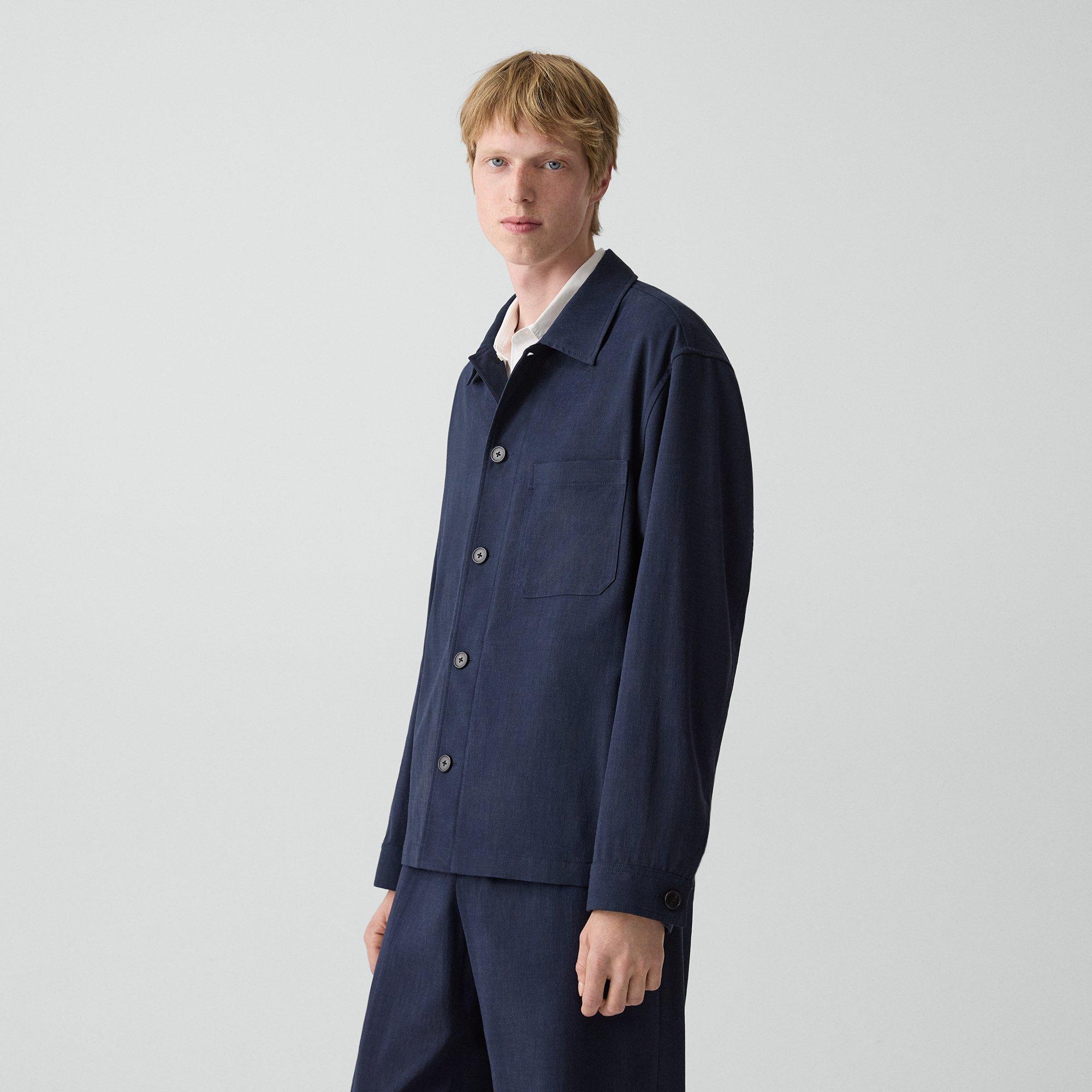 Shirt Jacket in Performance Suiting