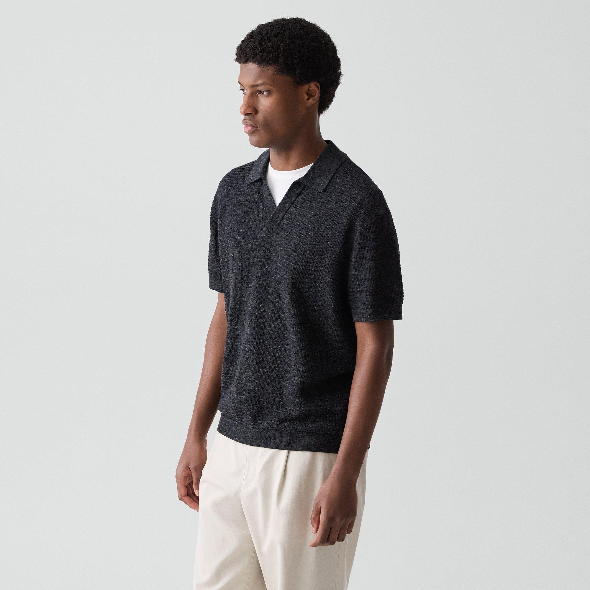 Brenan Polo Shirt in Pacific Linen