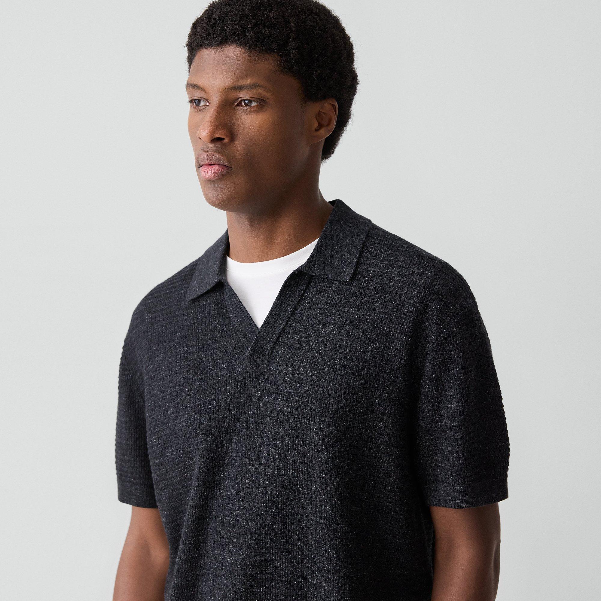 Brenan Polo Shirt in Pacific Linen