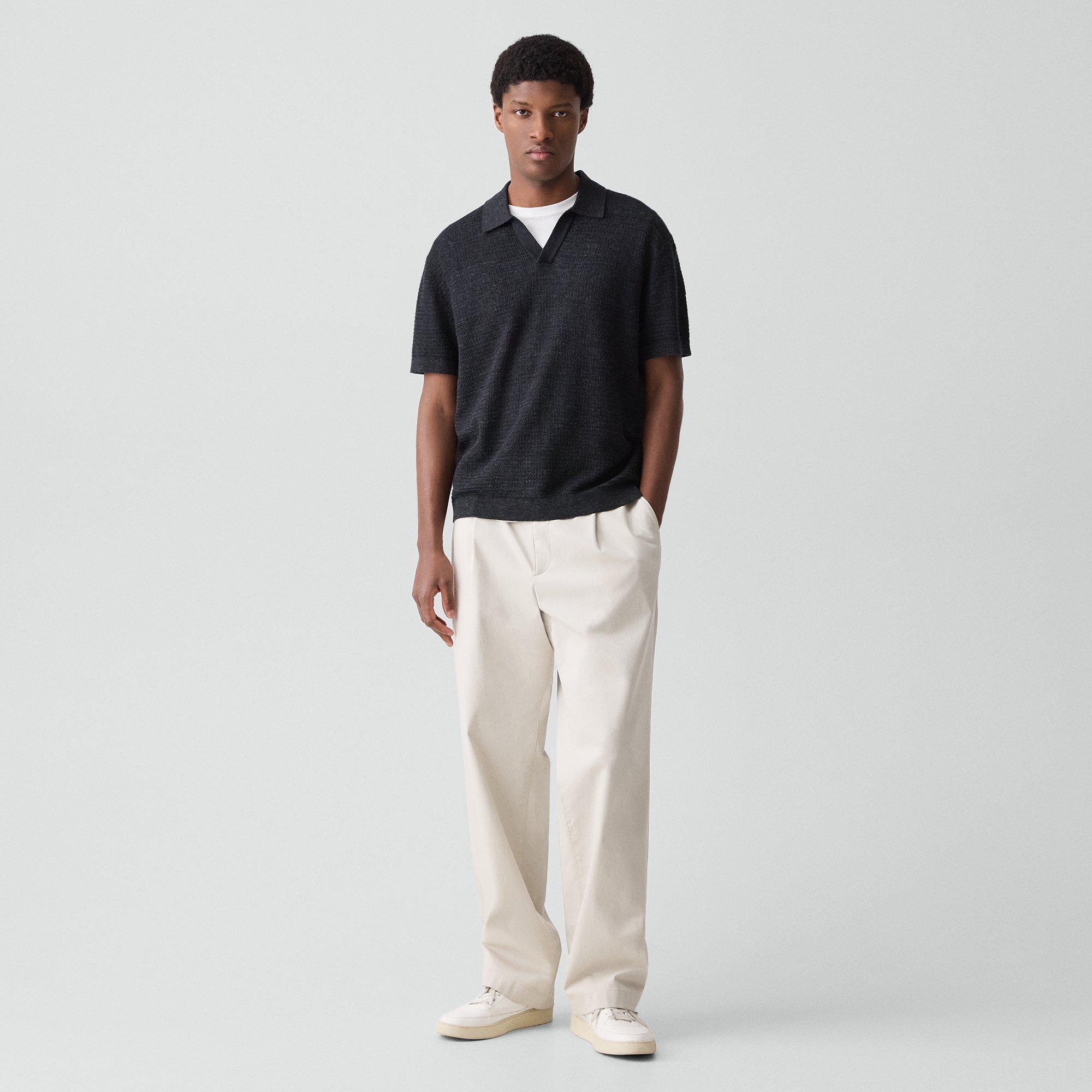 Brenan Polo Shirt in Pacific Linen