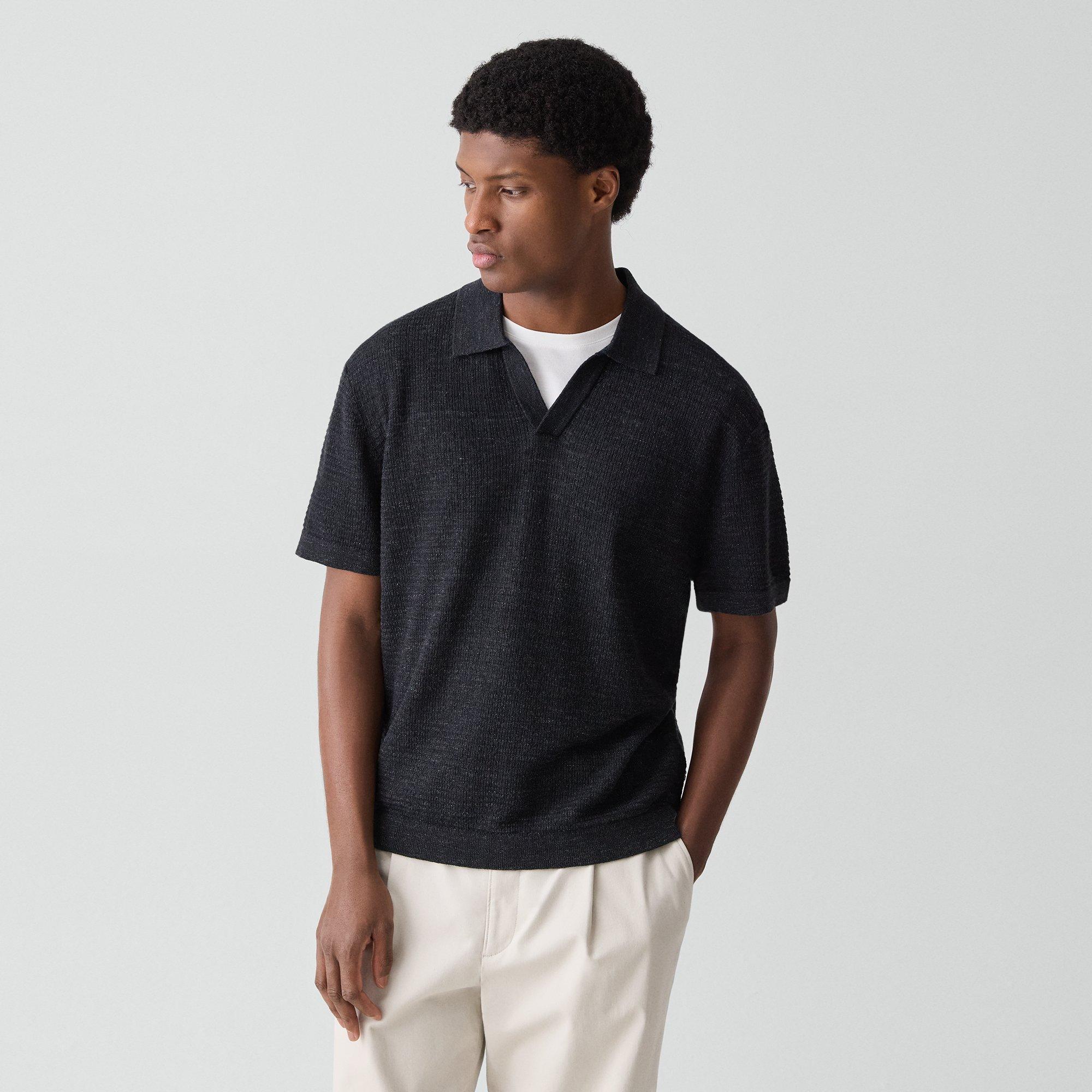 Brenan Polo Shirt in Pacific Linen
