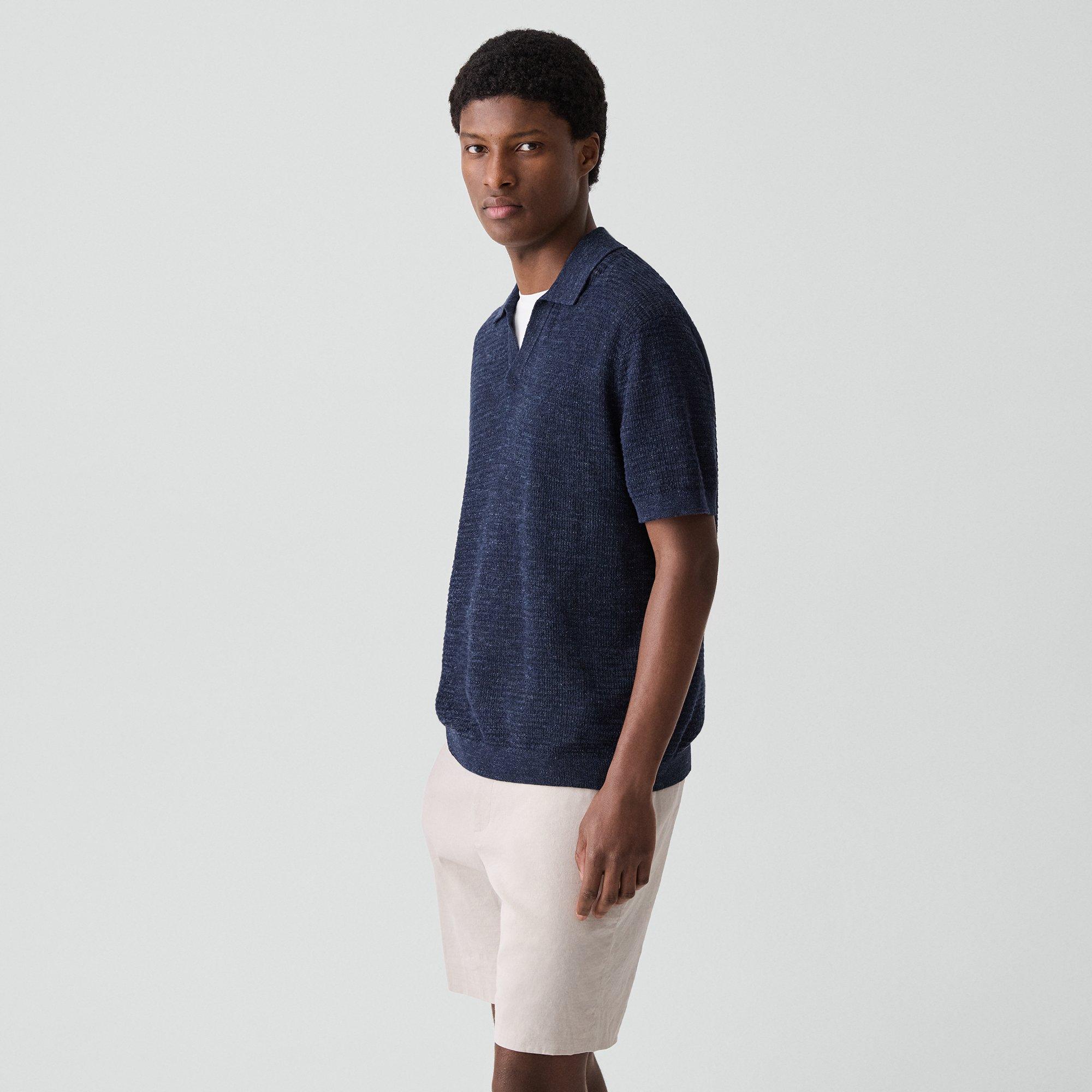 Brenan Polo Shirt in Pacific Linen