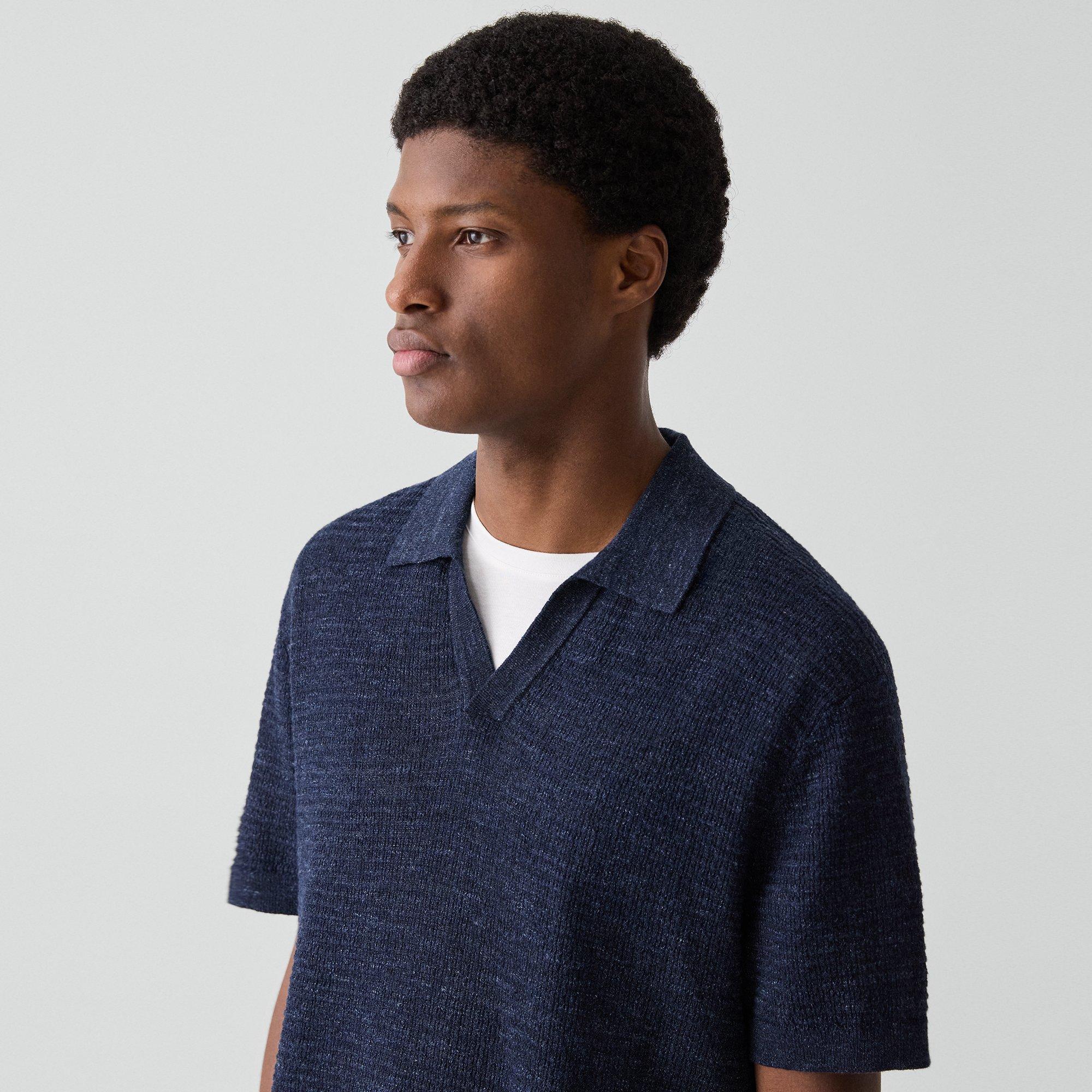 Brenan Polo Shirt in Pacific Linen