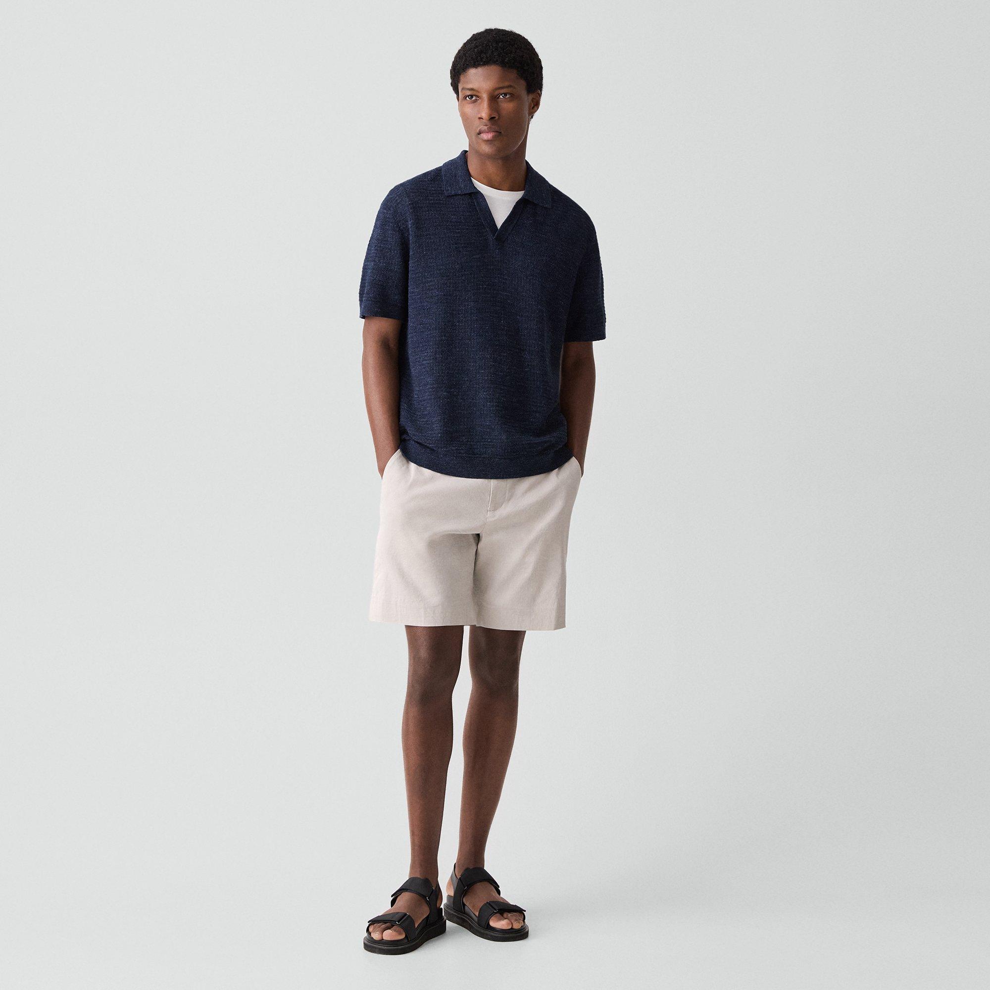 Brenan Polo Shirt in Pacific Linen