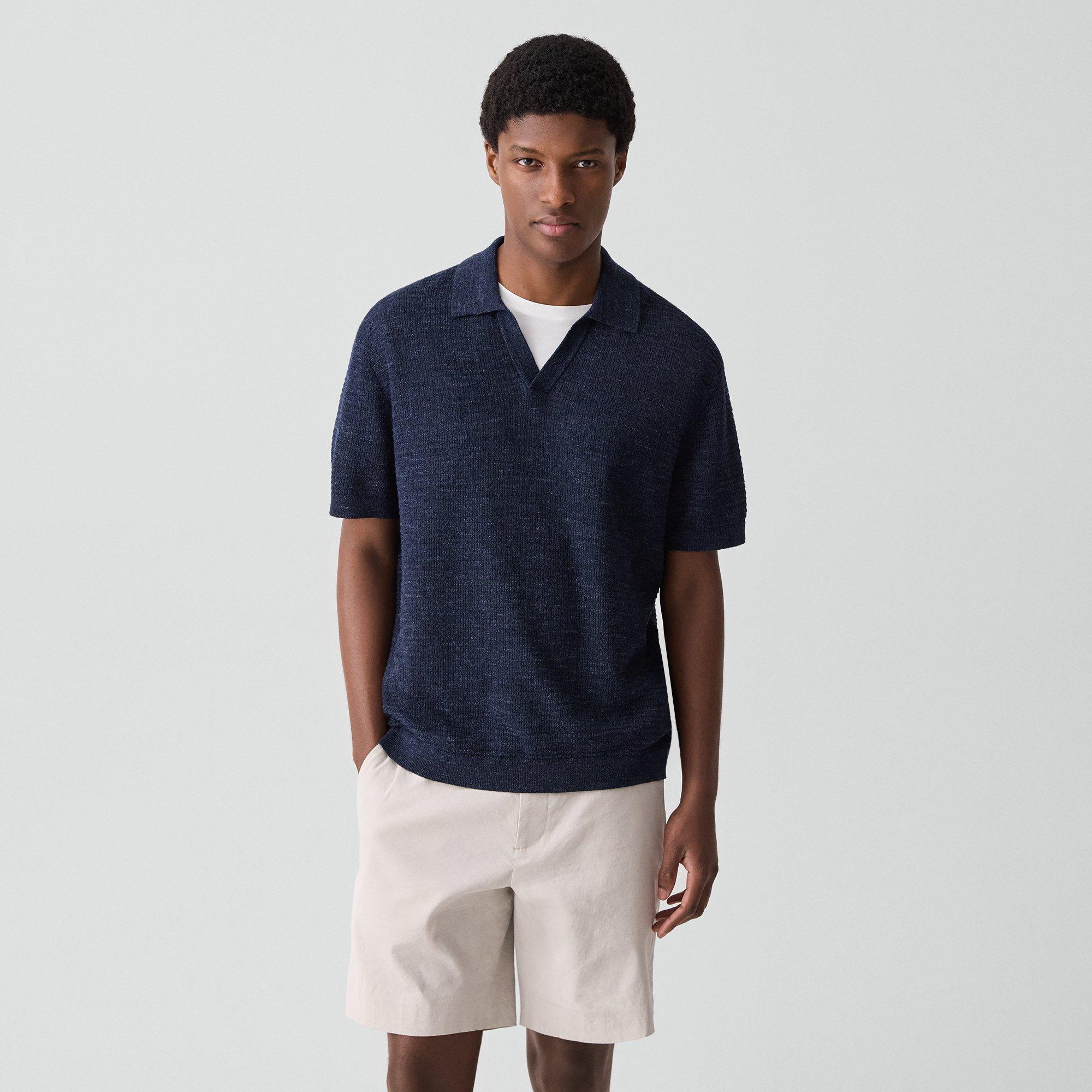 Brenan Polo Shirt in Pacific Linen