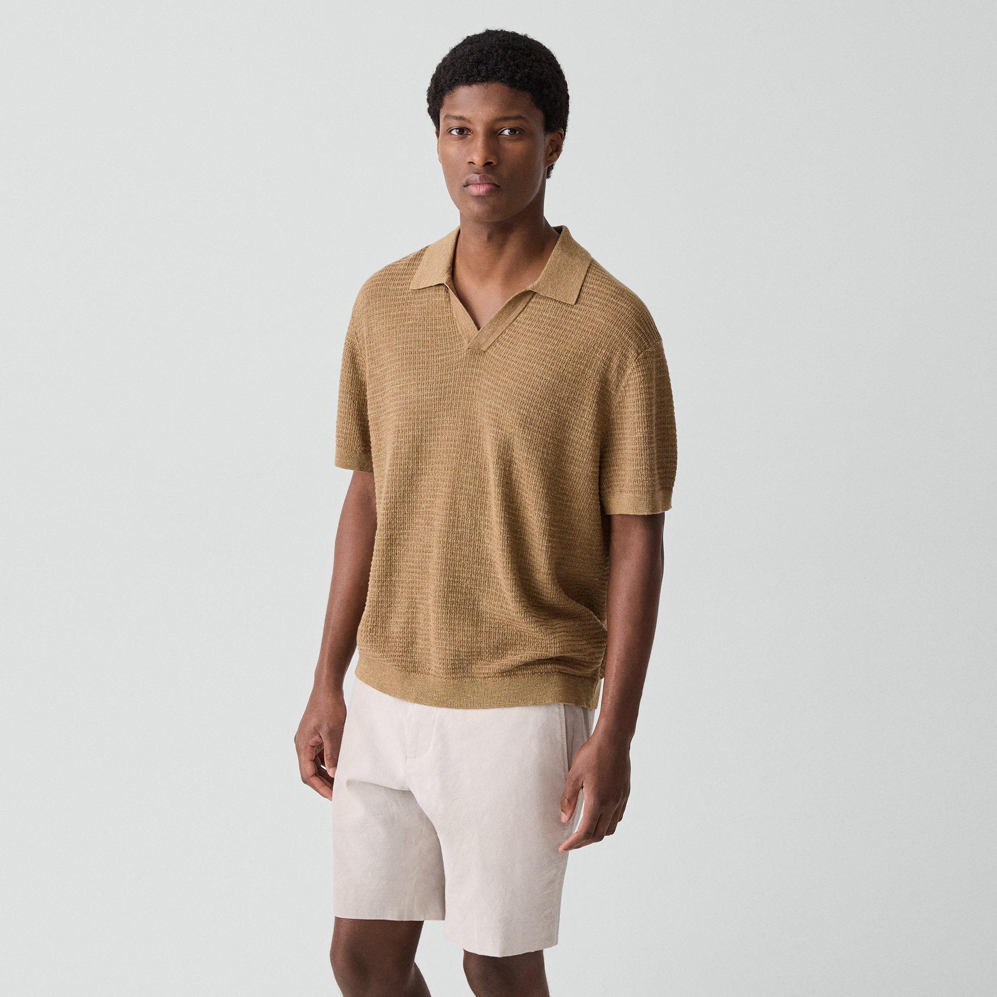 Brenan Polo Shirt in Pacific Linen