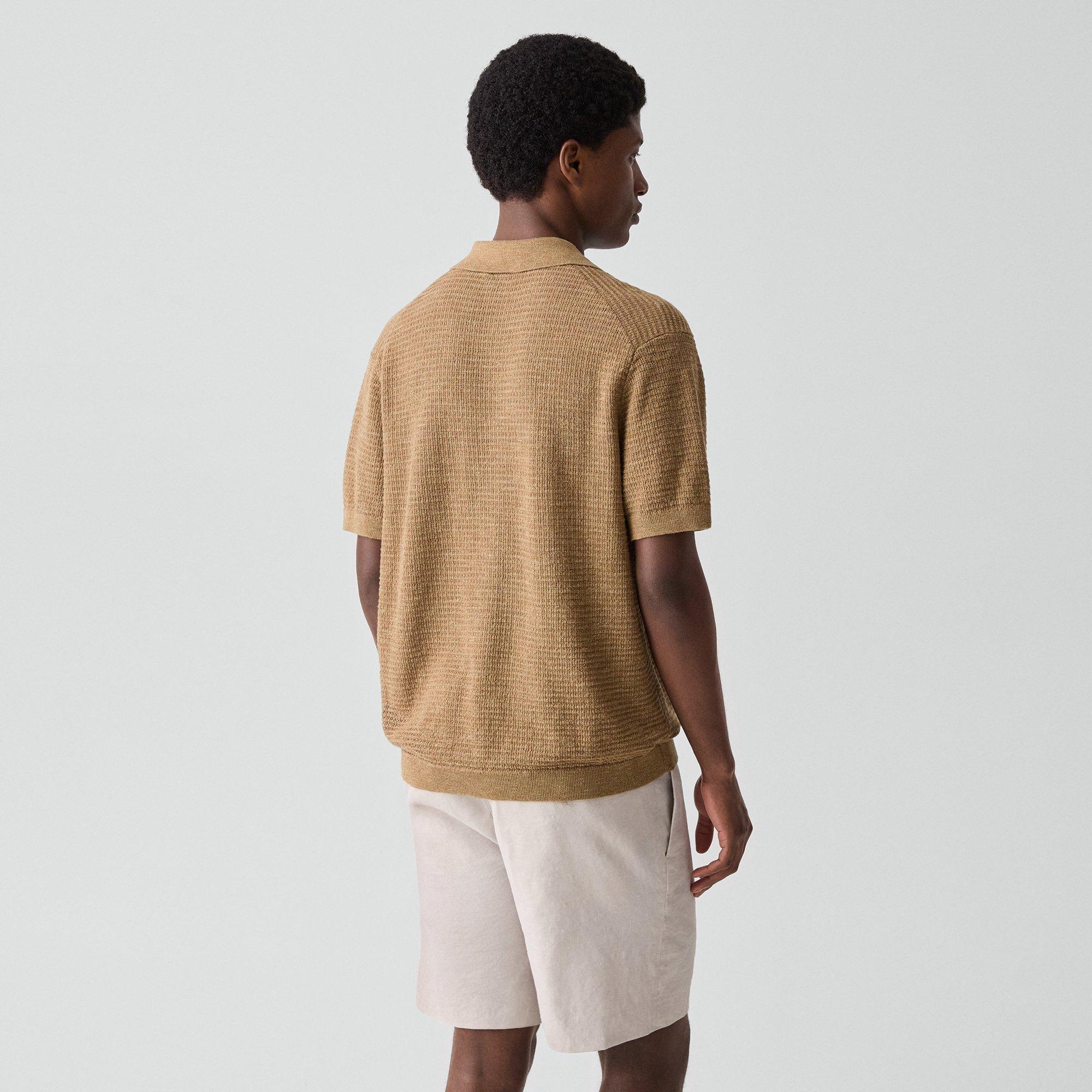 Brenan Polo Shirt in Pacific Linen