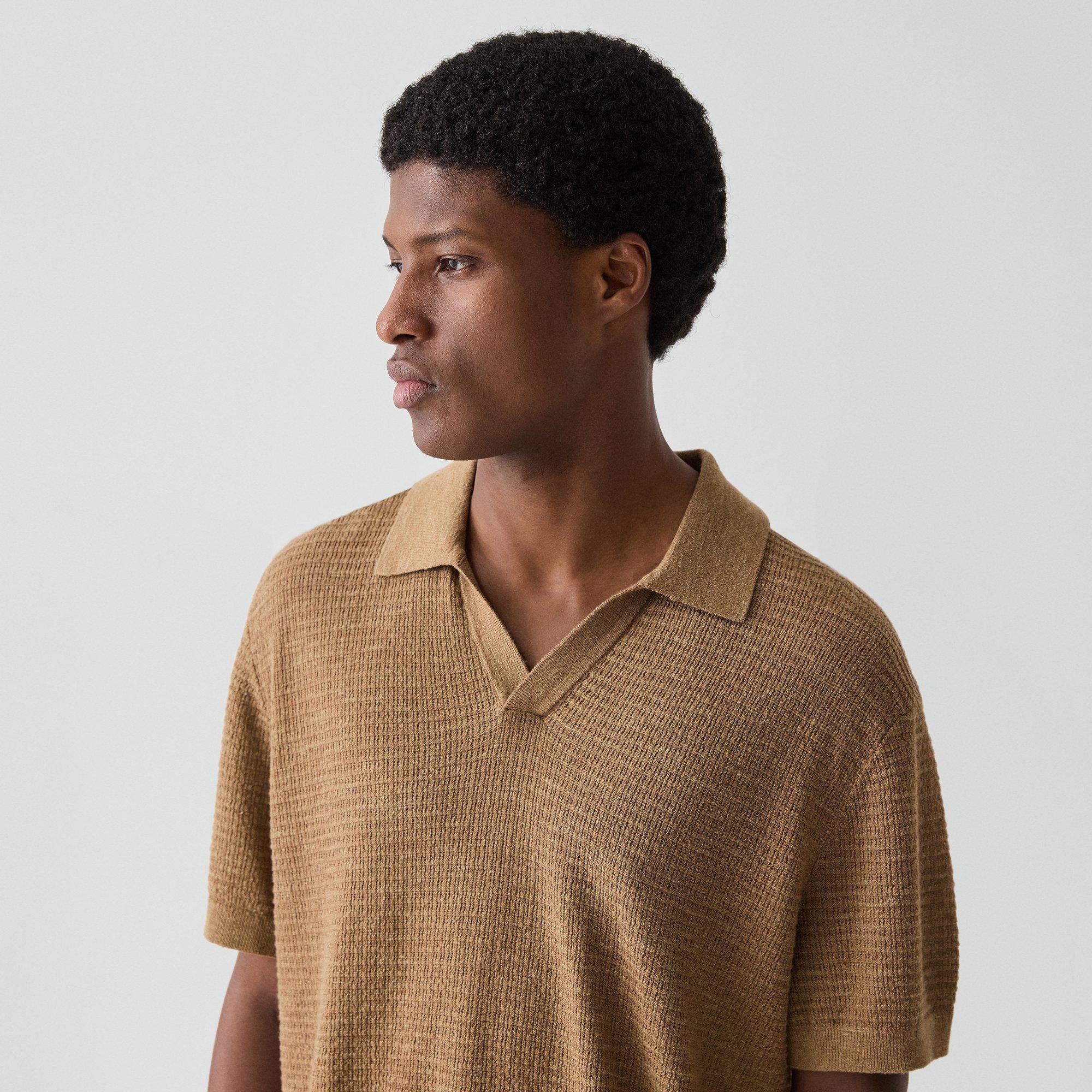 Brenan Polo Shirt in Pacific Linen