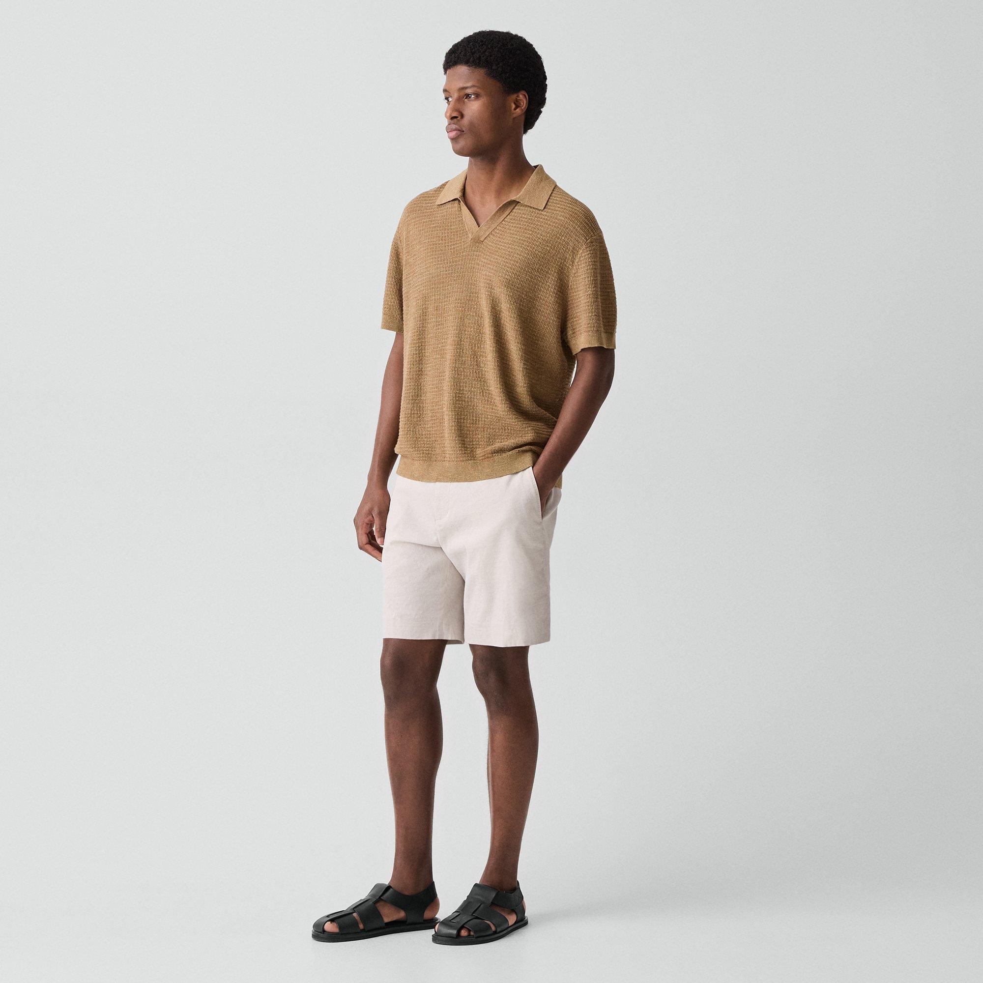 Brenan Polo Shirt in Pacific Linen