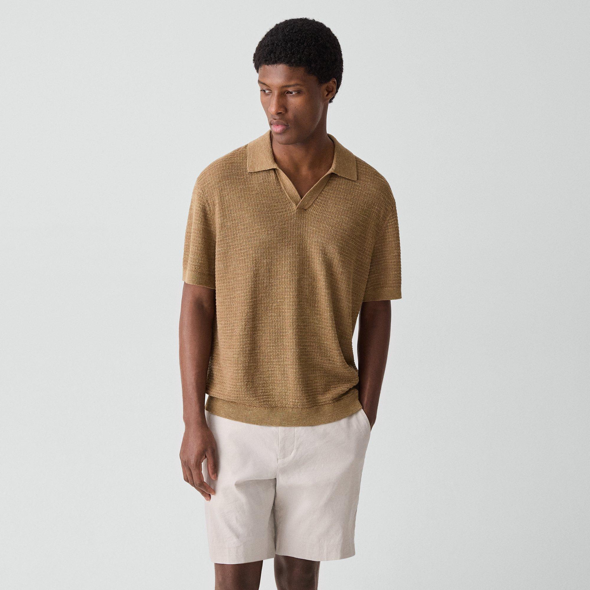 Brenan Polo Shirt in Pacific Linen