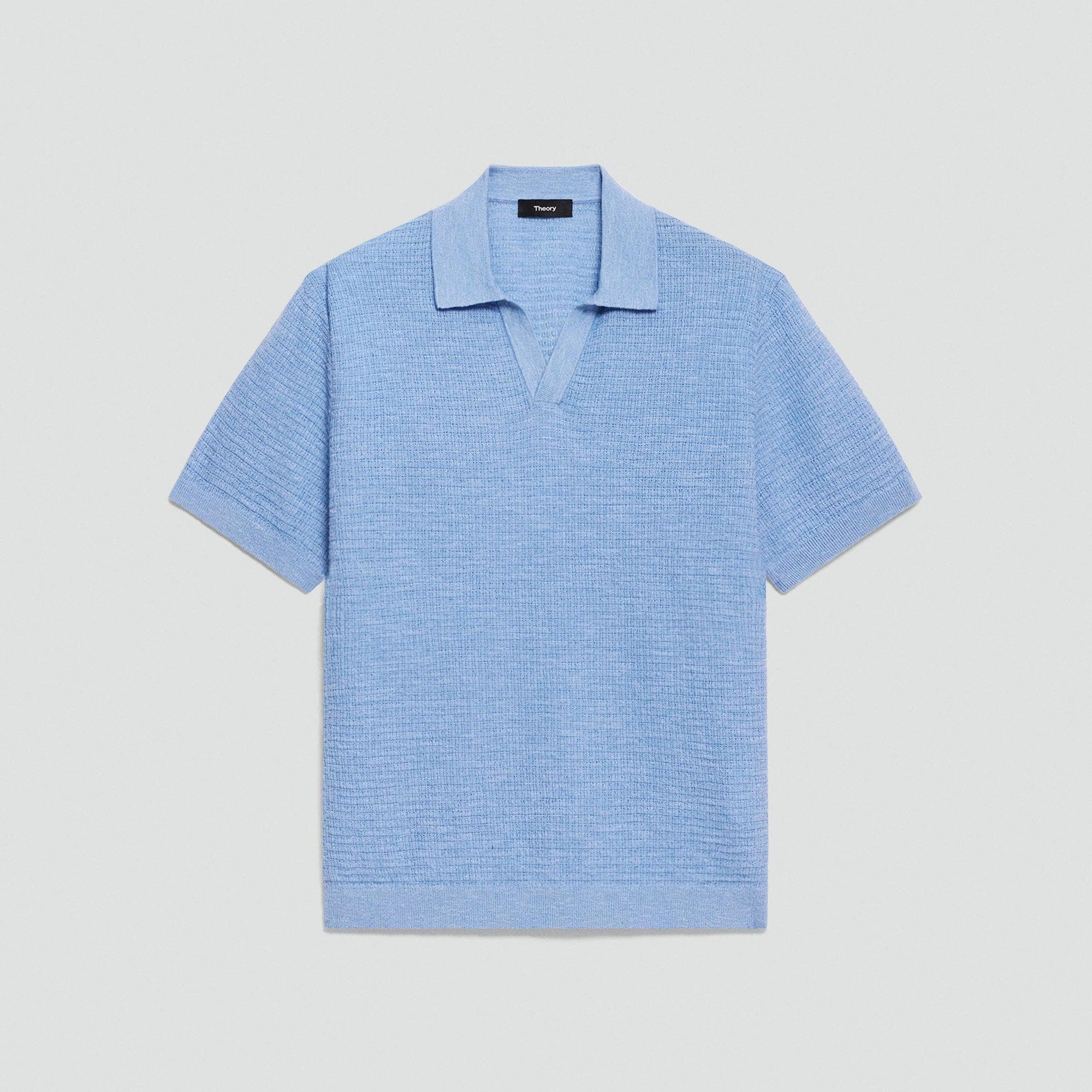 Brenan Polo Shirt in Pacific Linen