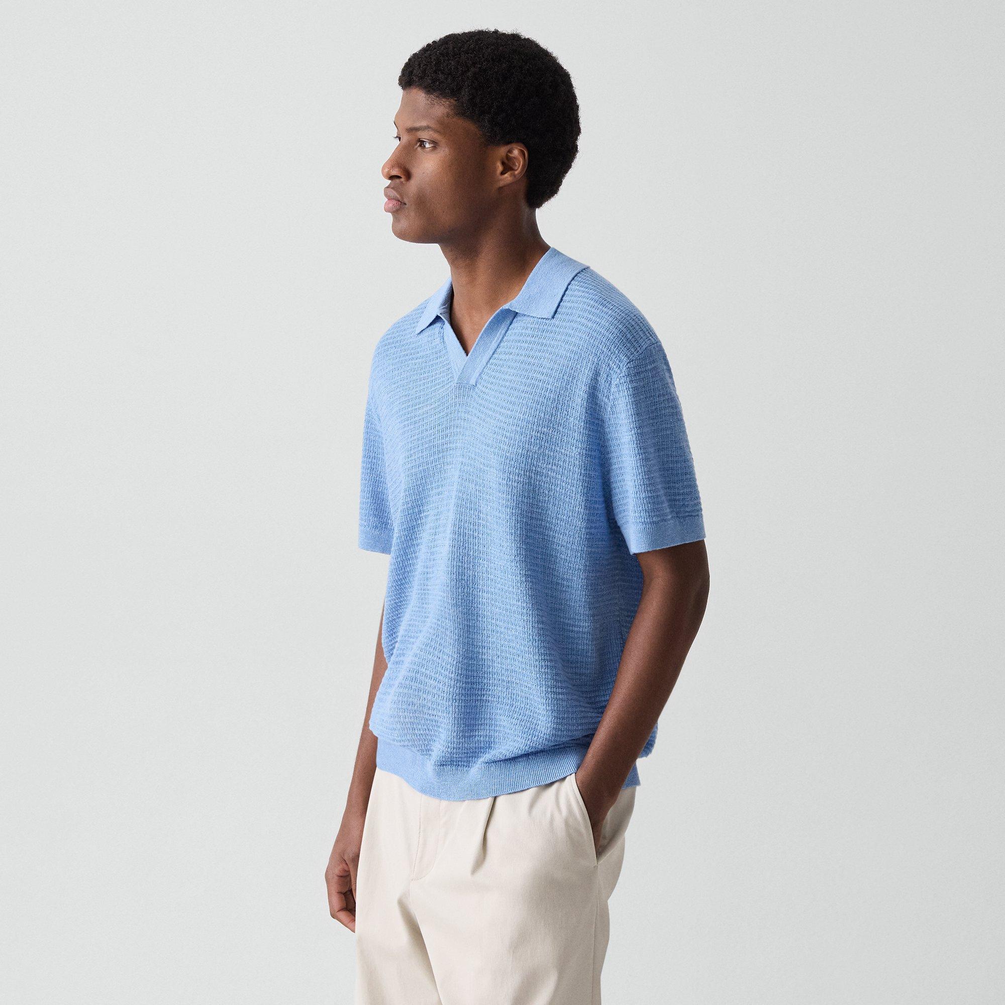 Brenan Polo Shirt in Pacific Linen