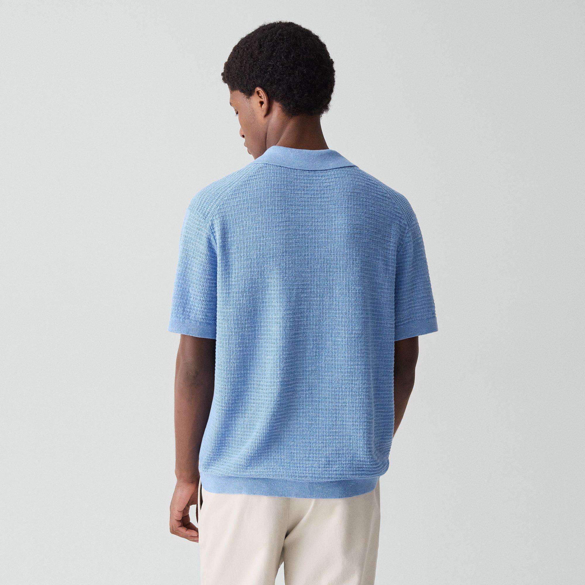 Brenan Polo Shirt in Pacific Linen