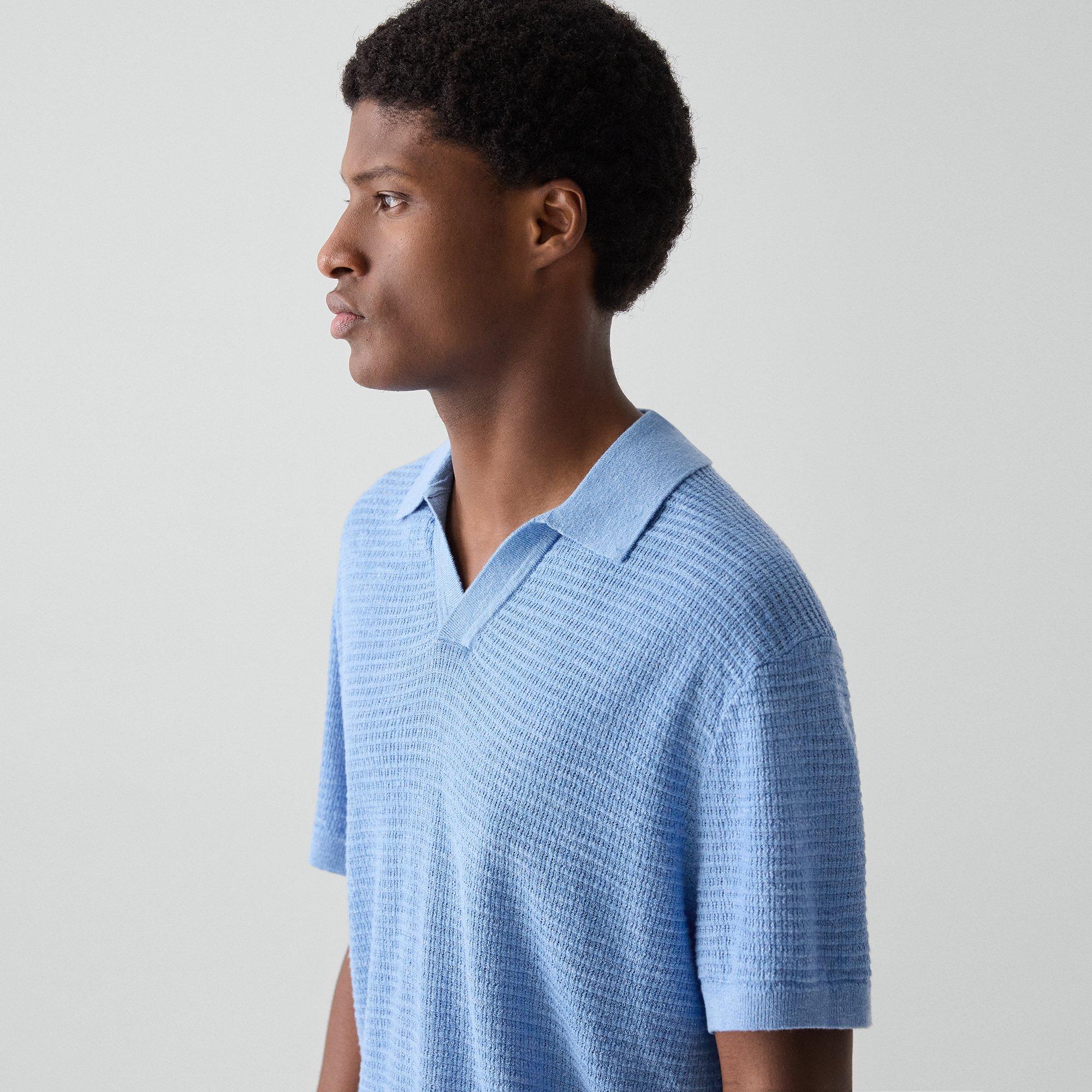 Brenan Polo Shirt in Pacific Linen