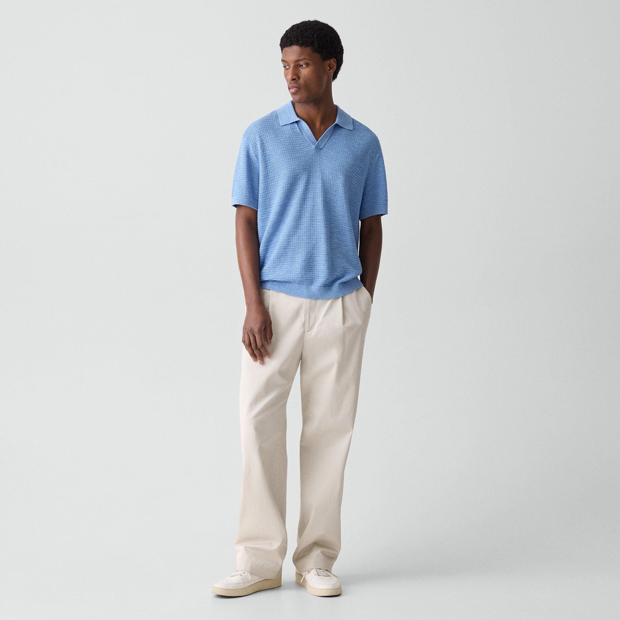 Brenan Polo Shirt in Pacific Linen