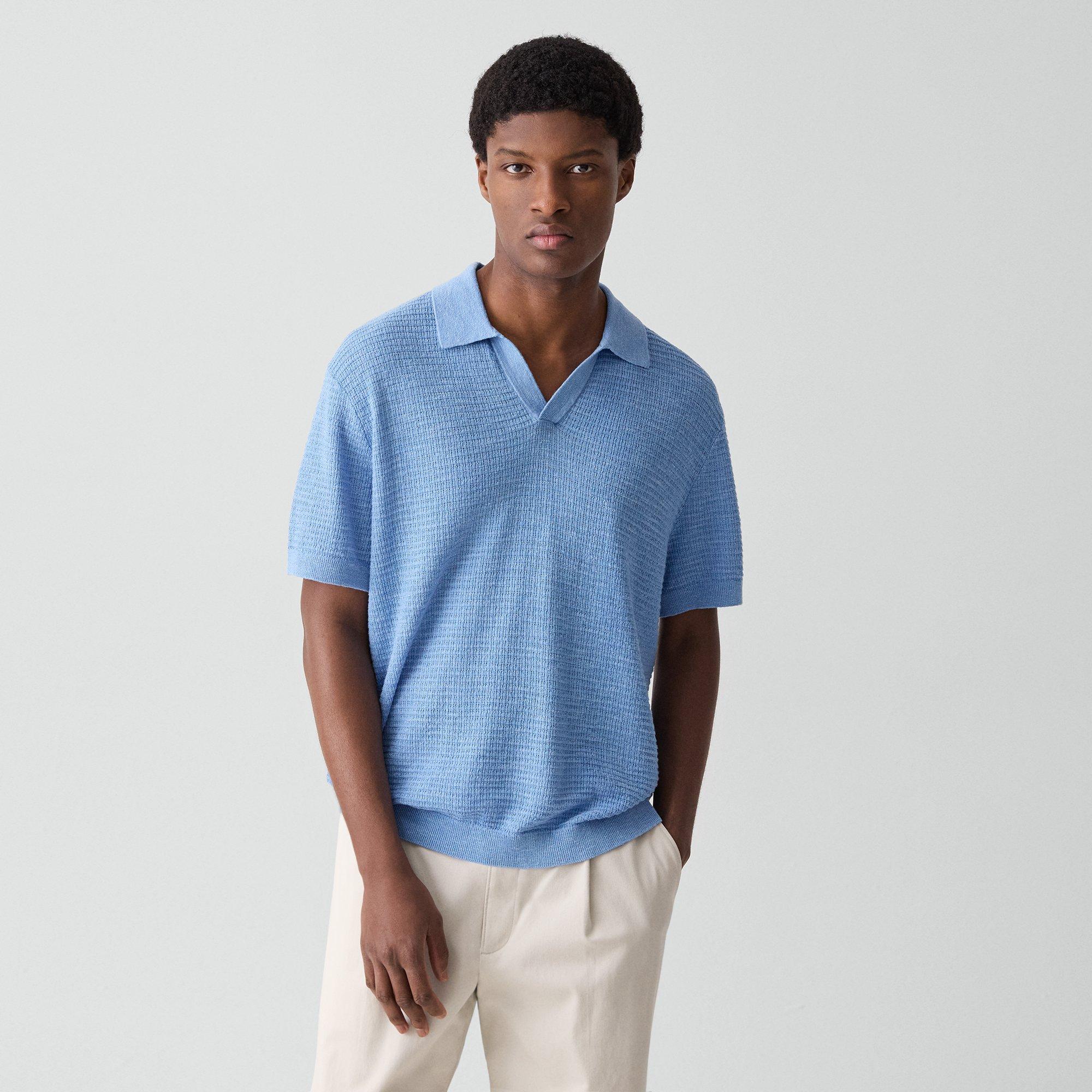 Brenan Polo Shirt in Pacific Linen