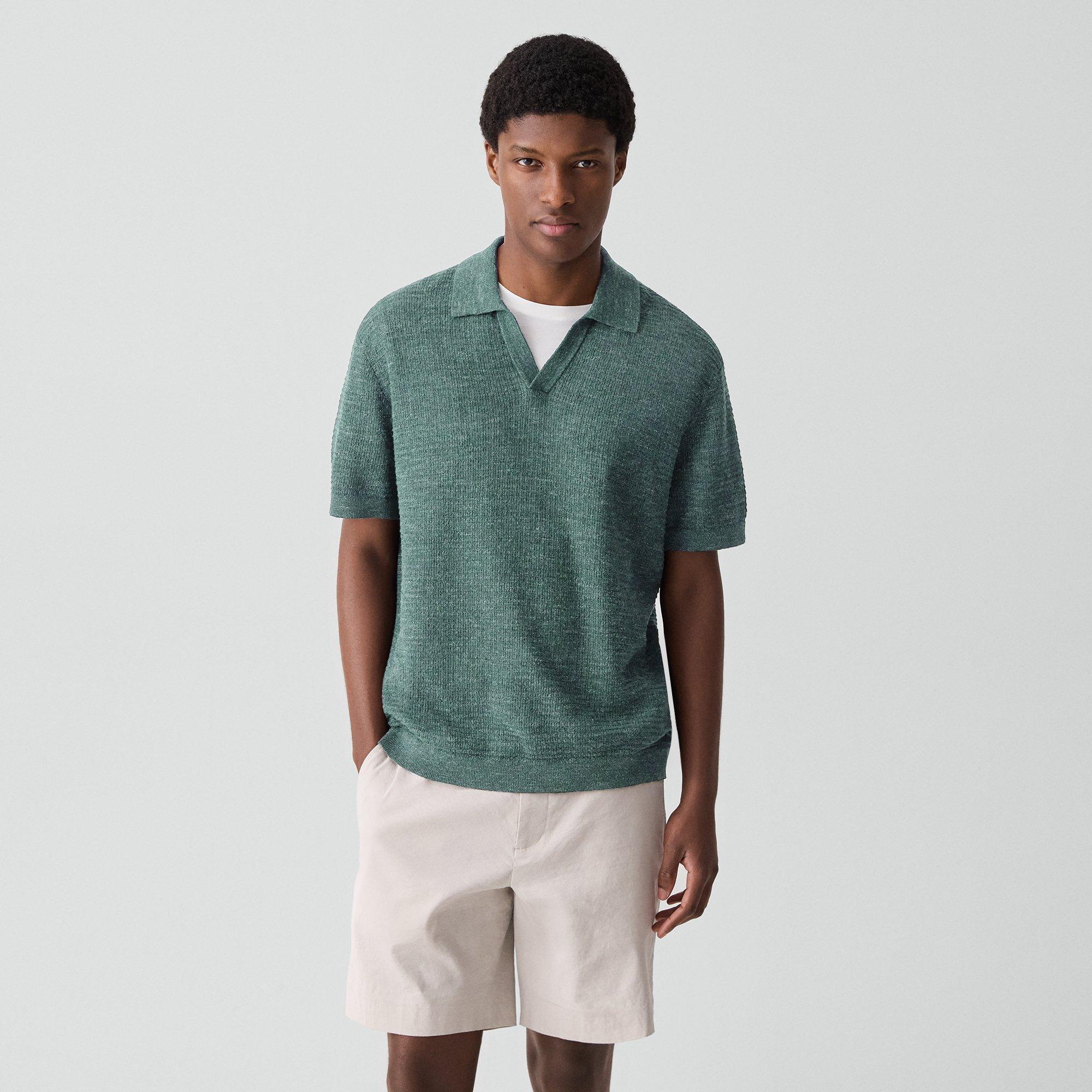 Brenan Polo Shirt in Pacific Linen