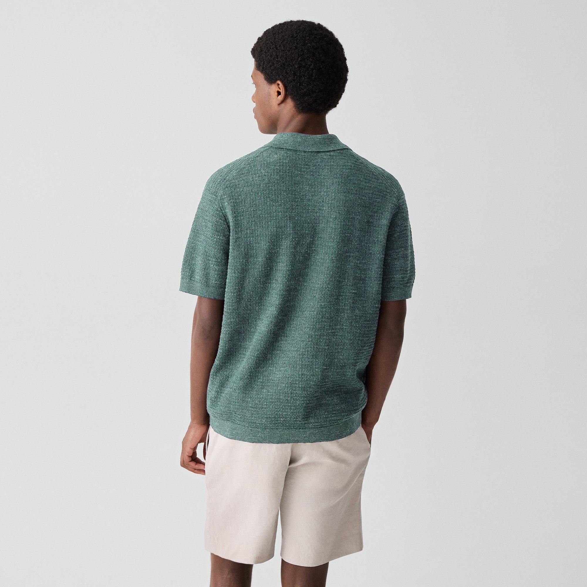 Brenan Polo Shirt in Pacific Linen