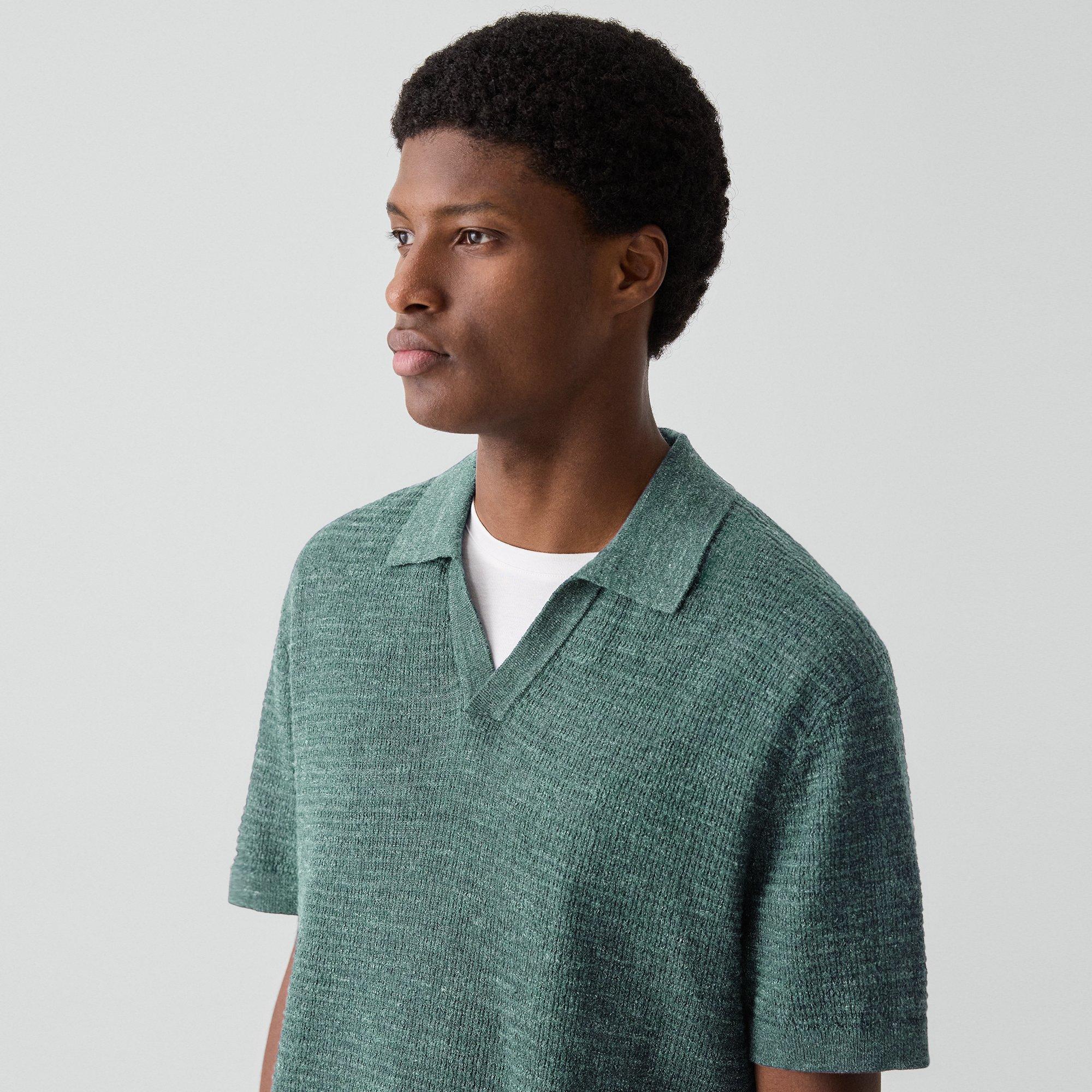 Brenan Polo Shirt in Pacific Linen