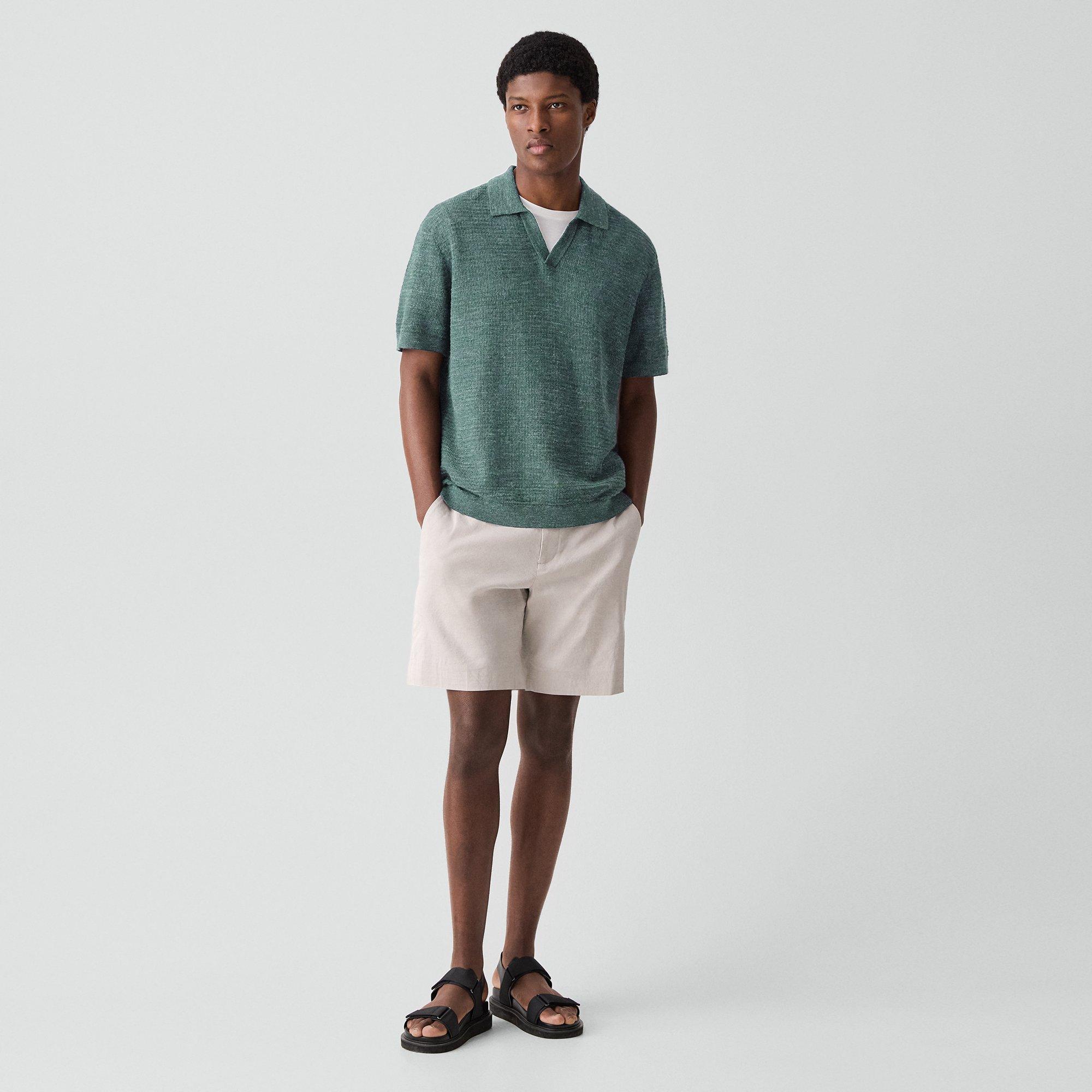 Brenan Polo Shirt in Pacific Linen