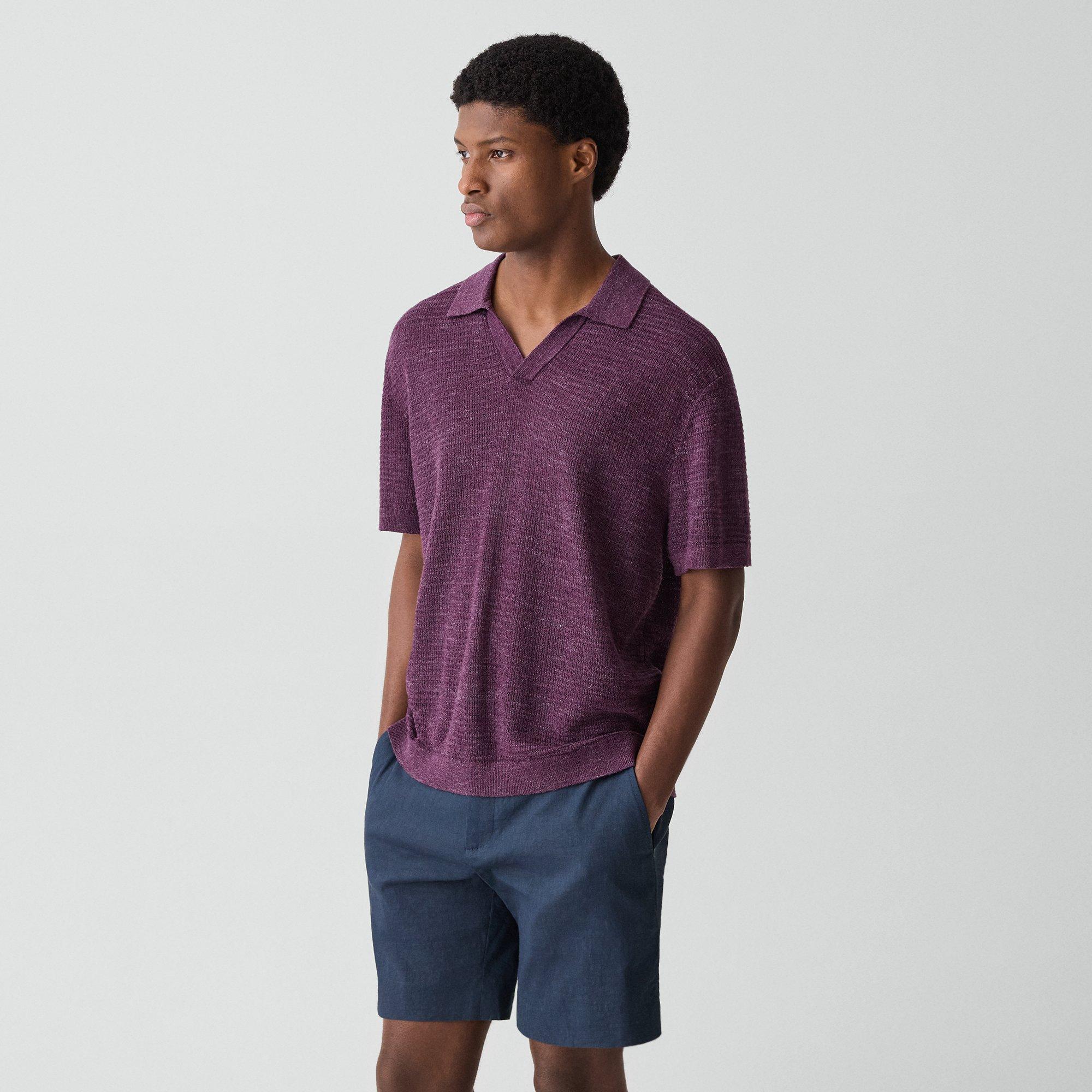 Brenan Polo Shirt in Pacific Linen