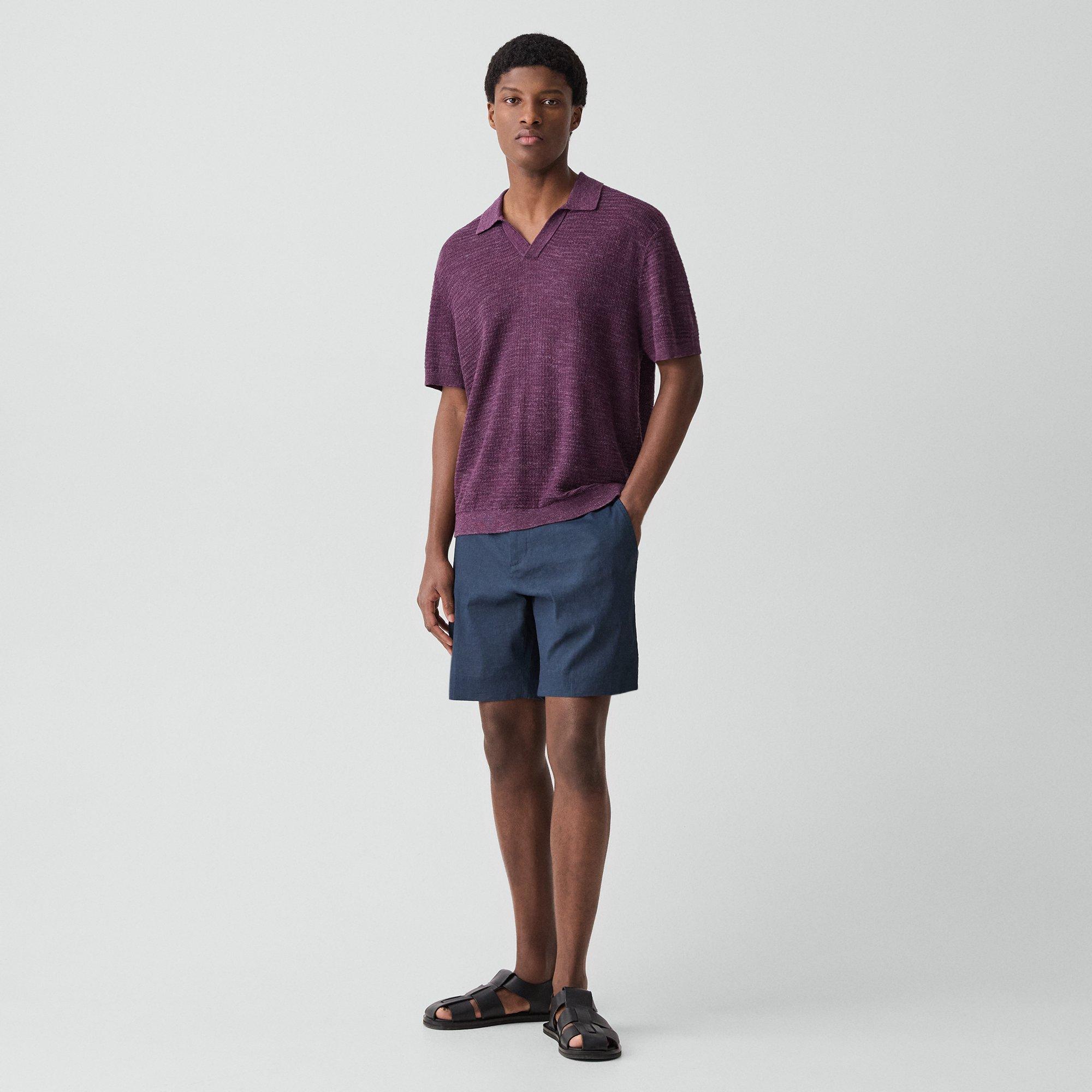 Brenan Polo Shirt in Pacific Linen