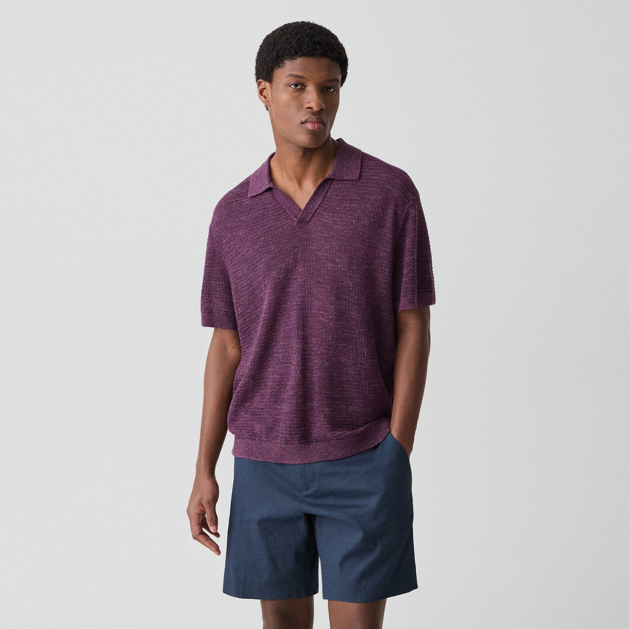 Brenan Polo Shirt in Pacific Linen