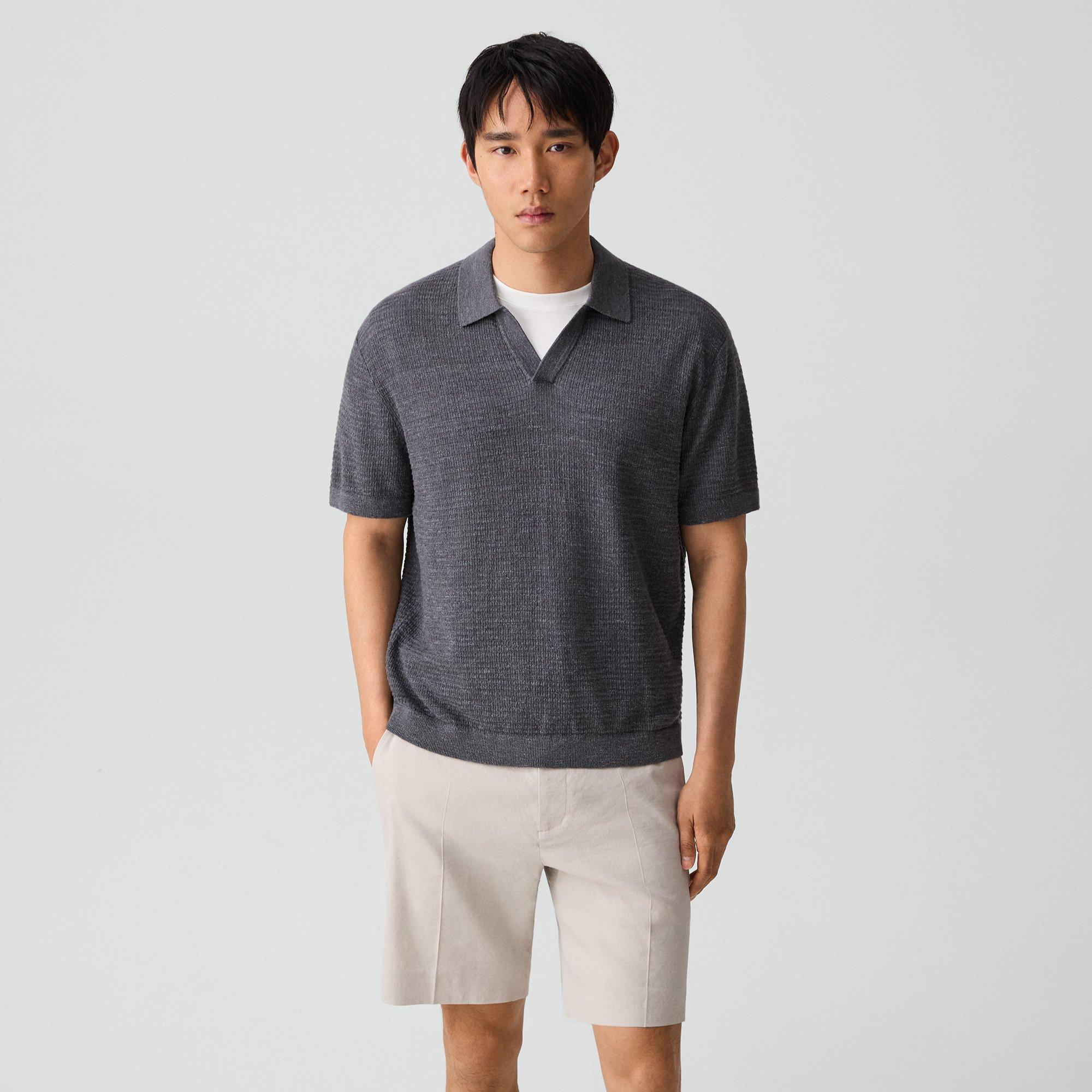 Brenan Polo Shirt in Pacific Linen