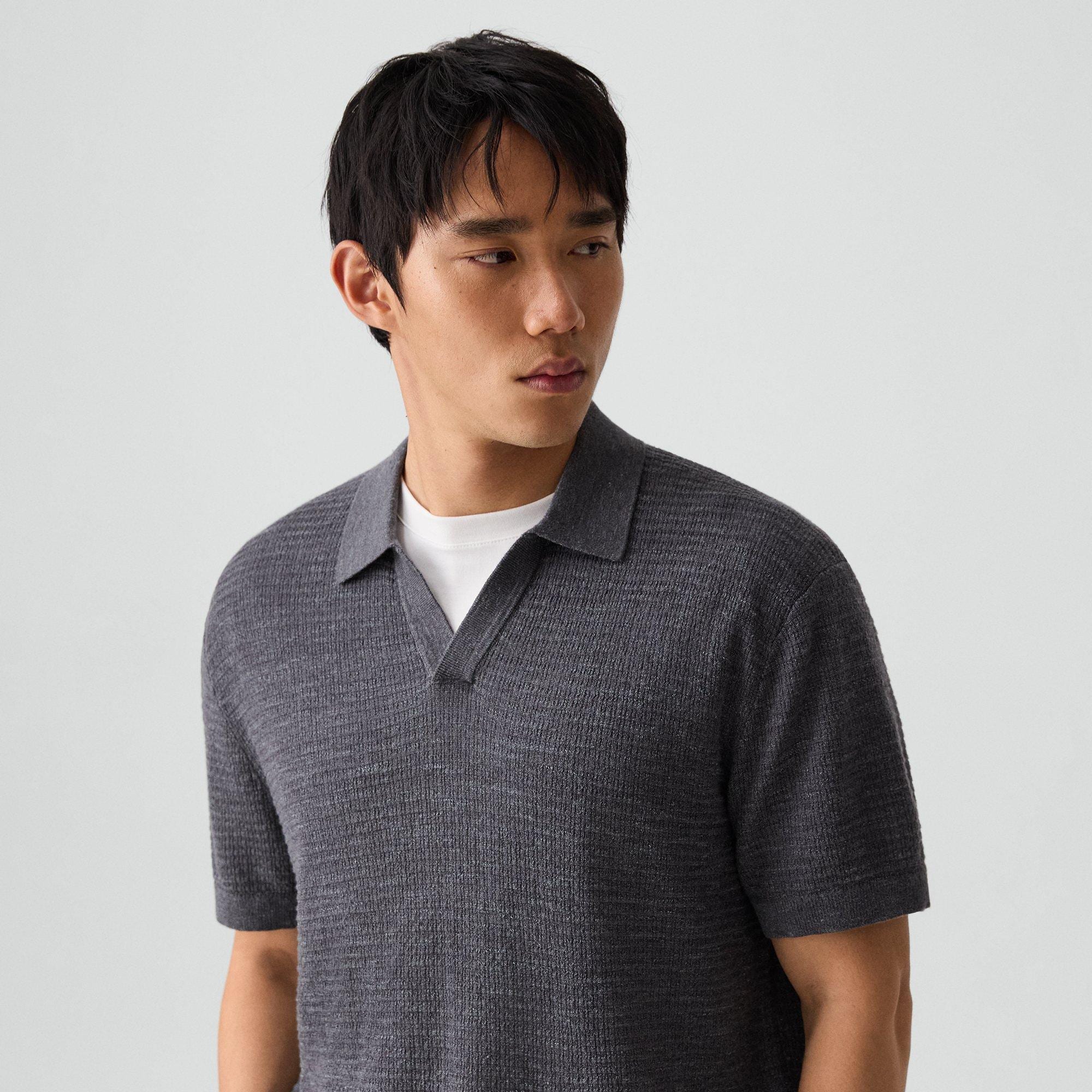 Brenan Polo Shirt in Pacific Linen
