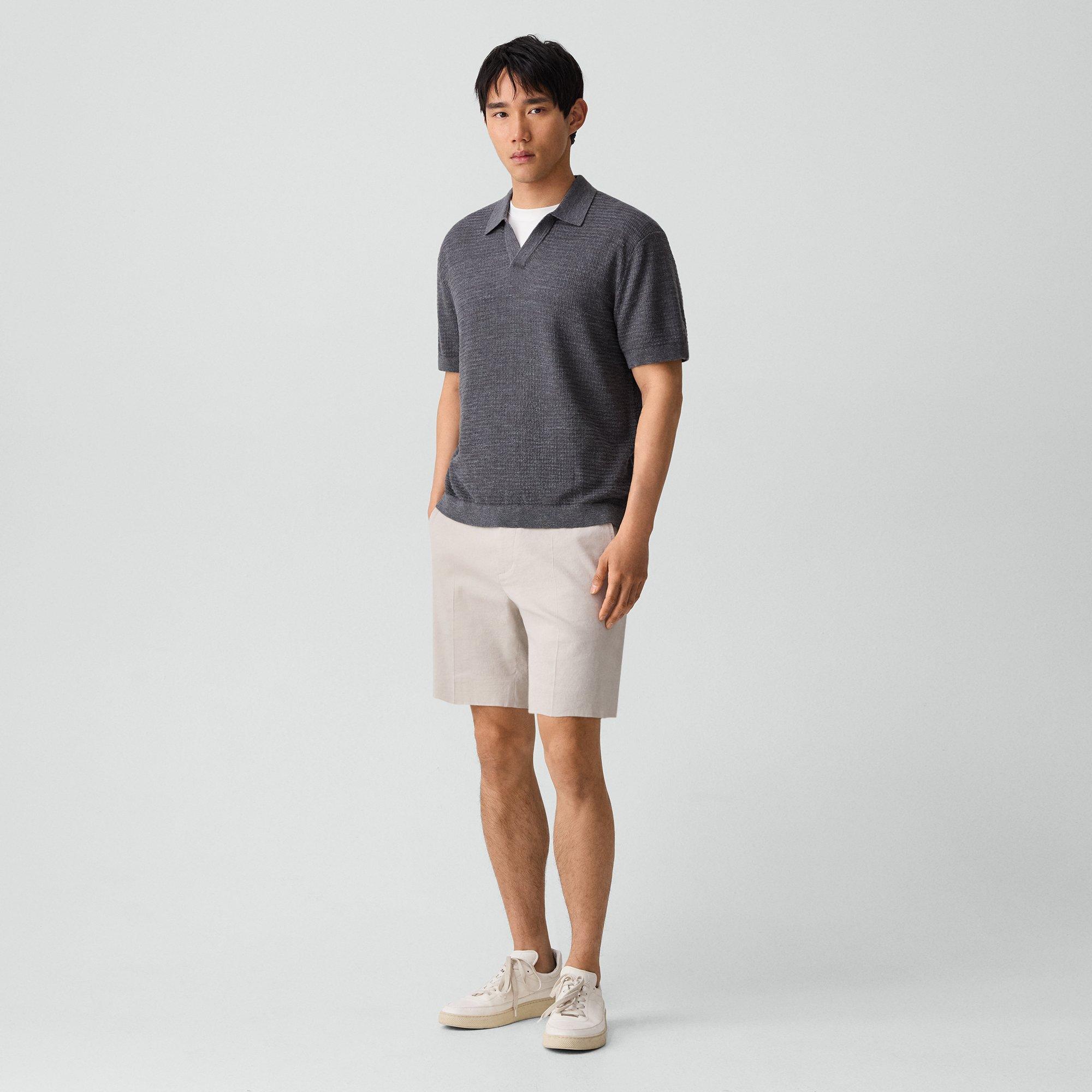 Brenan Polo Shirt in Pacific Linen