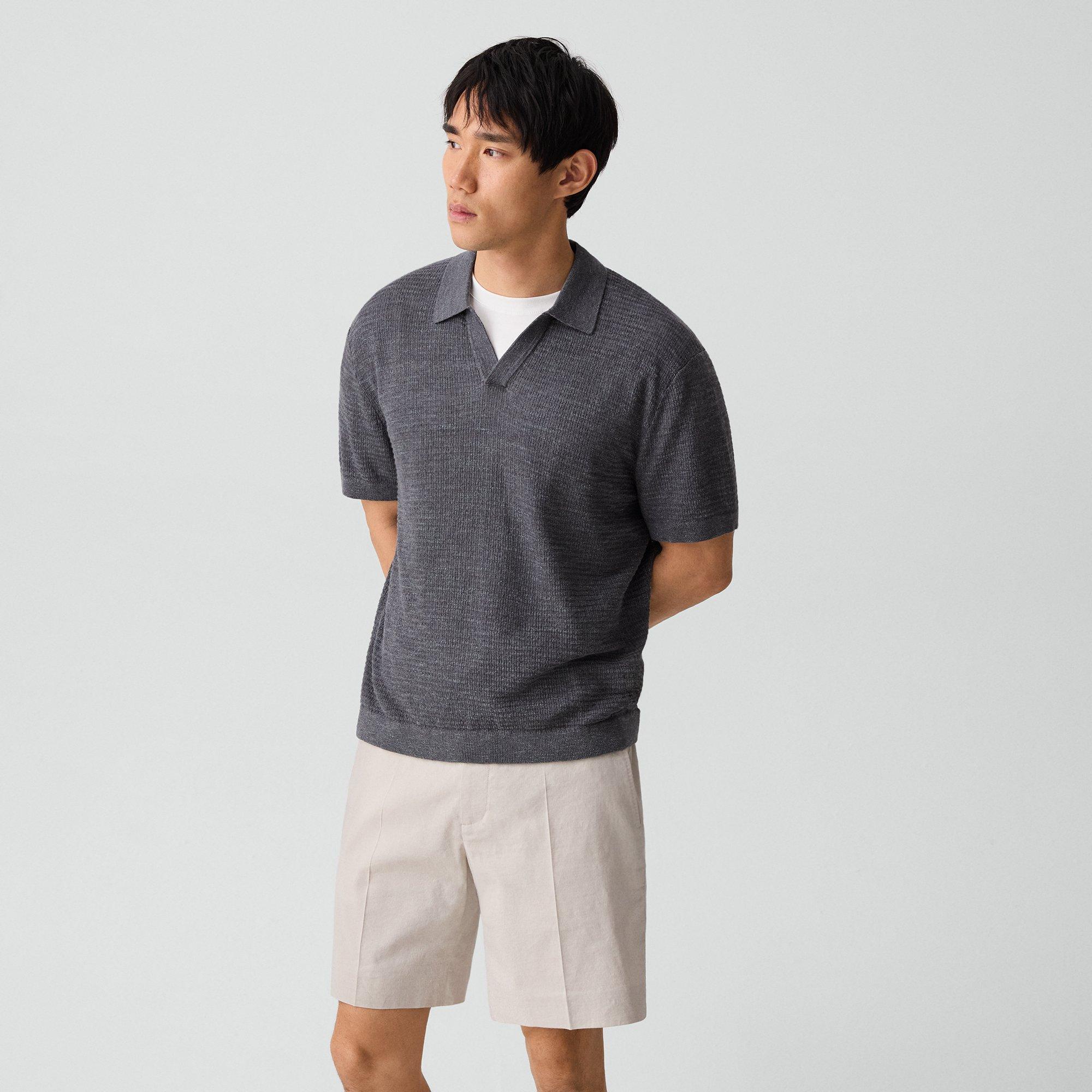Brenan Polo Shirt in Pacific Linen