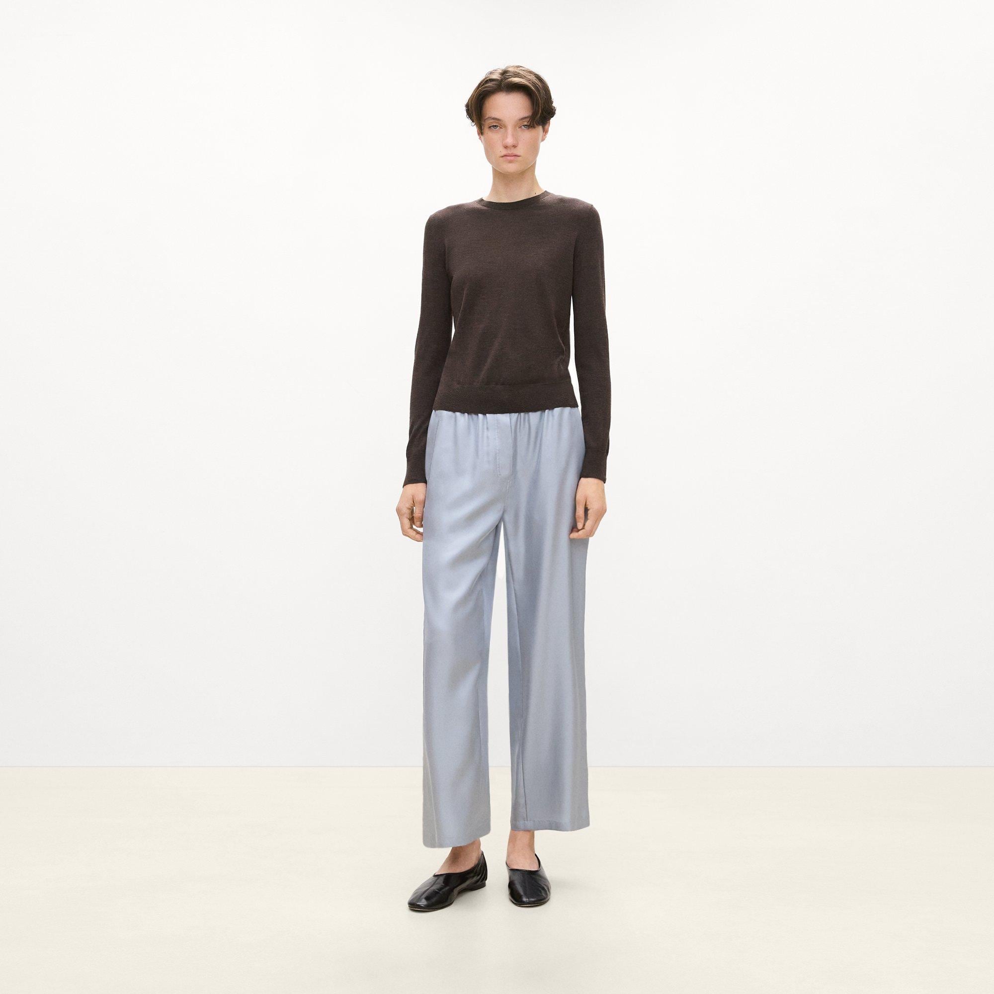 Flowy Trousers in Mod Silk Twill
