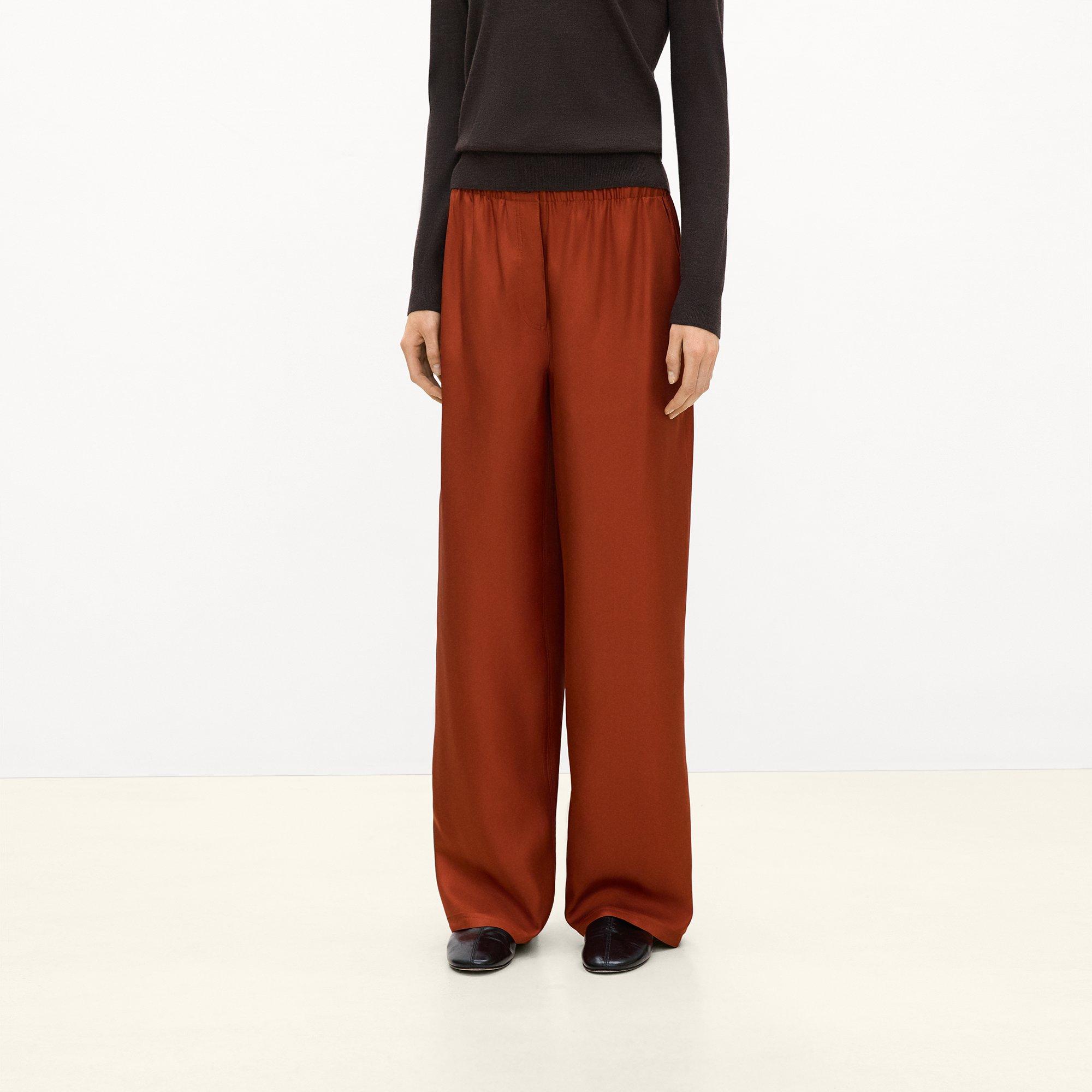 Flowy Trousers in Mod Silk Twill