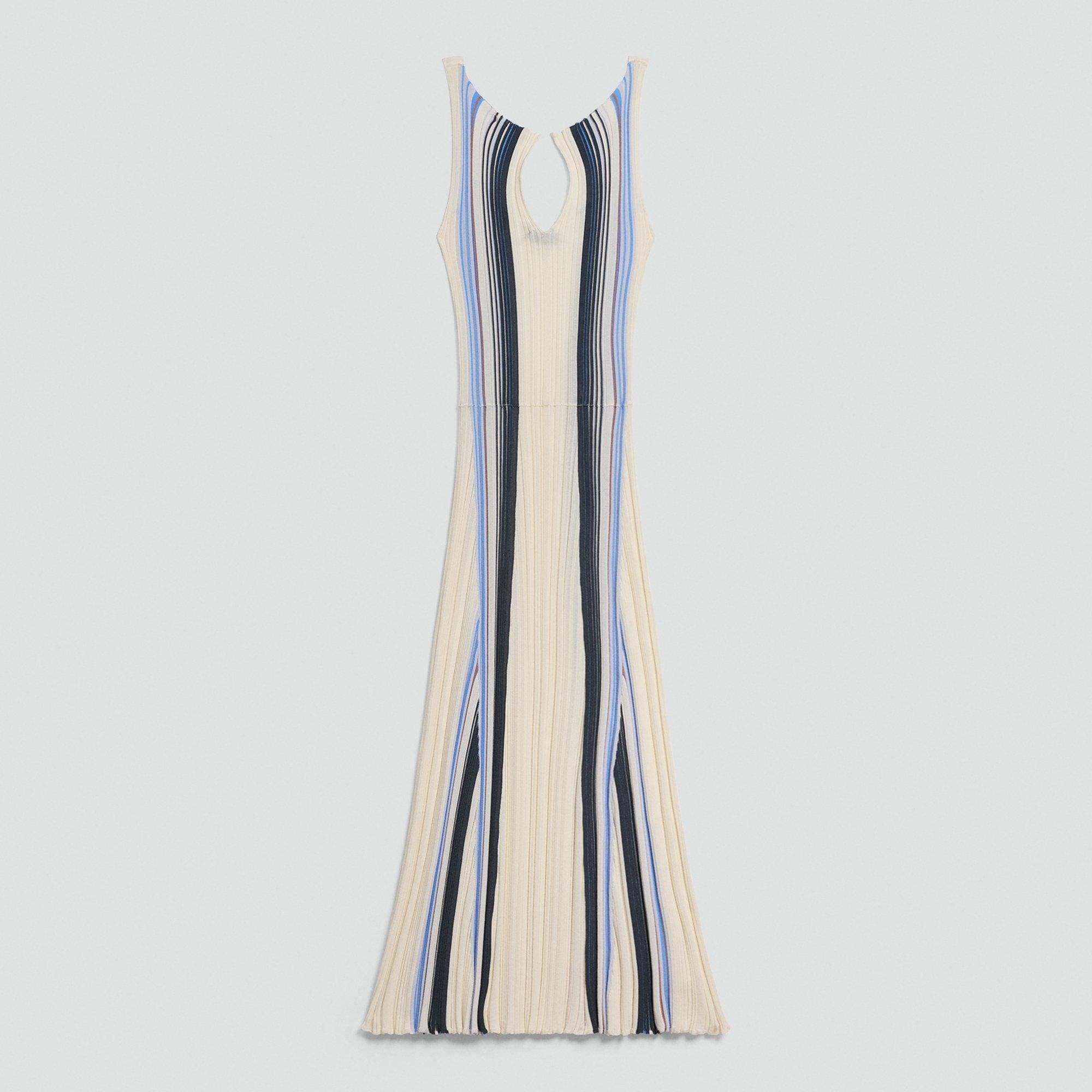 Draped Tank Dress in Organic Cotton-Blend