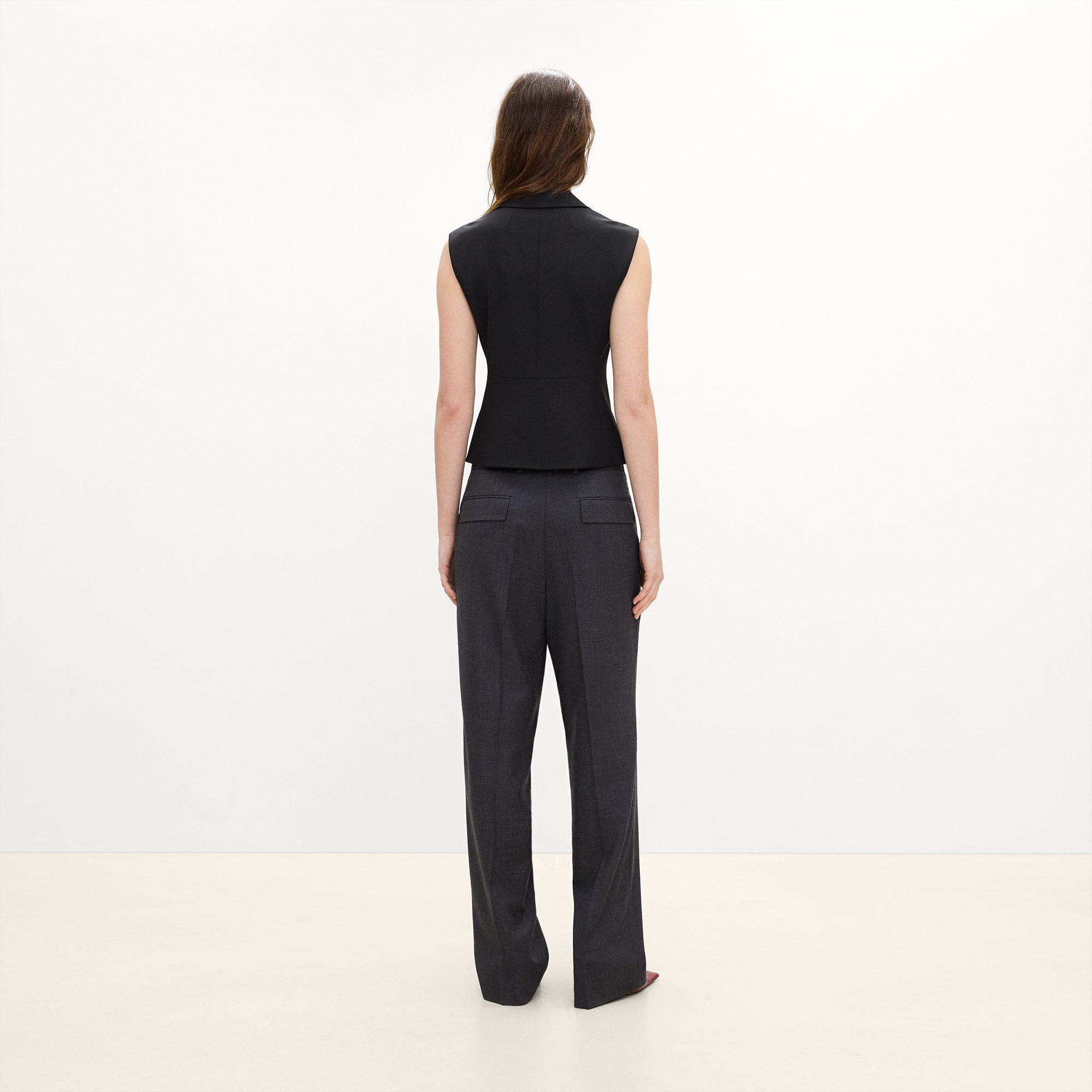 Asymmetrical Vest in Good Wool